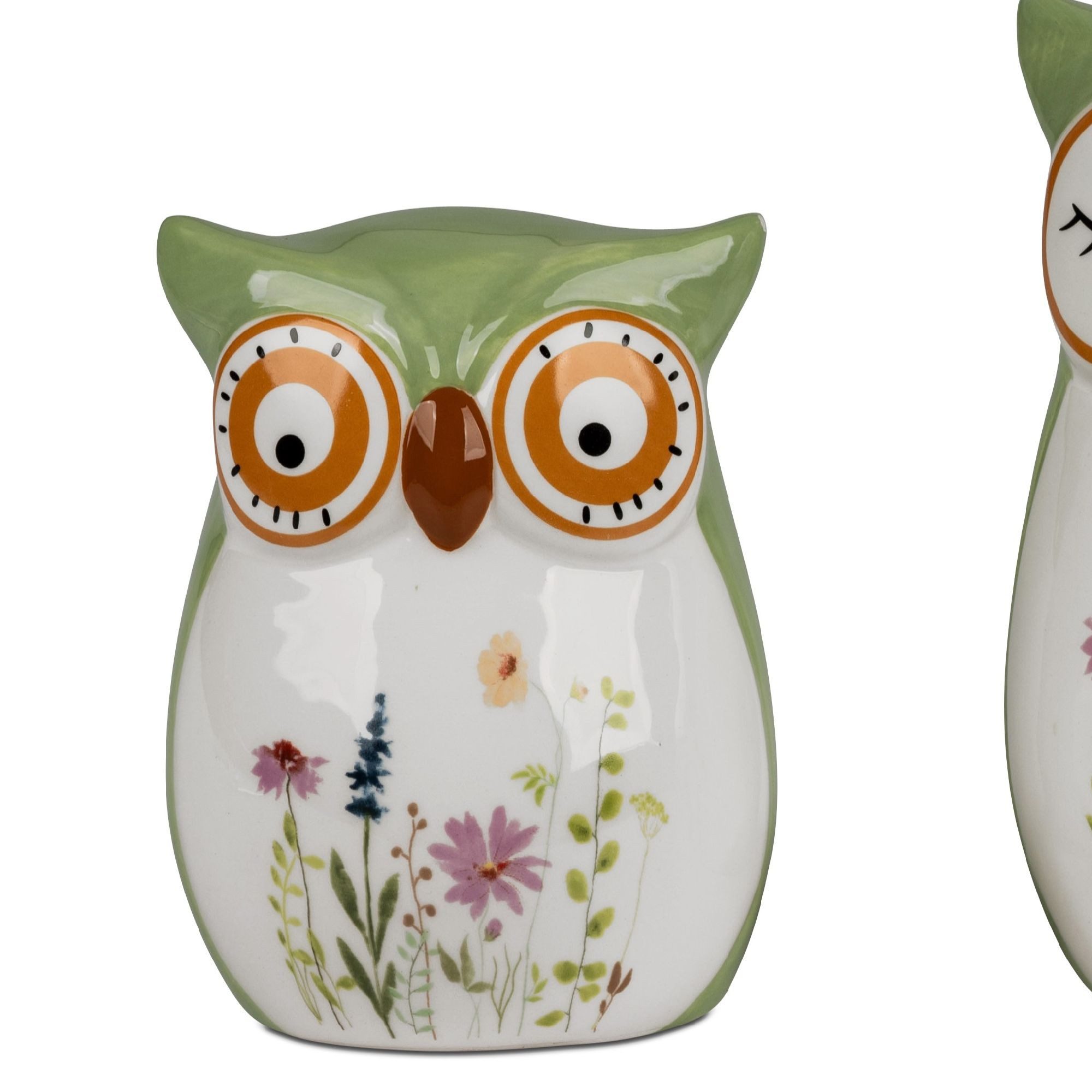 formano Dekofigur Blumenwiese, Farbe: Weiß, Motiv: Eule günstig online kaufen