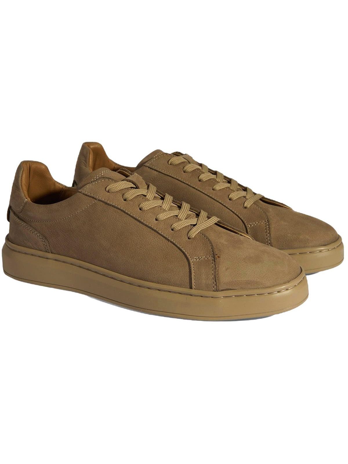 Herren-Slipper – Obermaterial und Futter aus Leder, elastische Schnür Sneaker