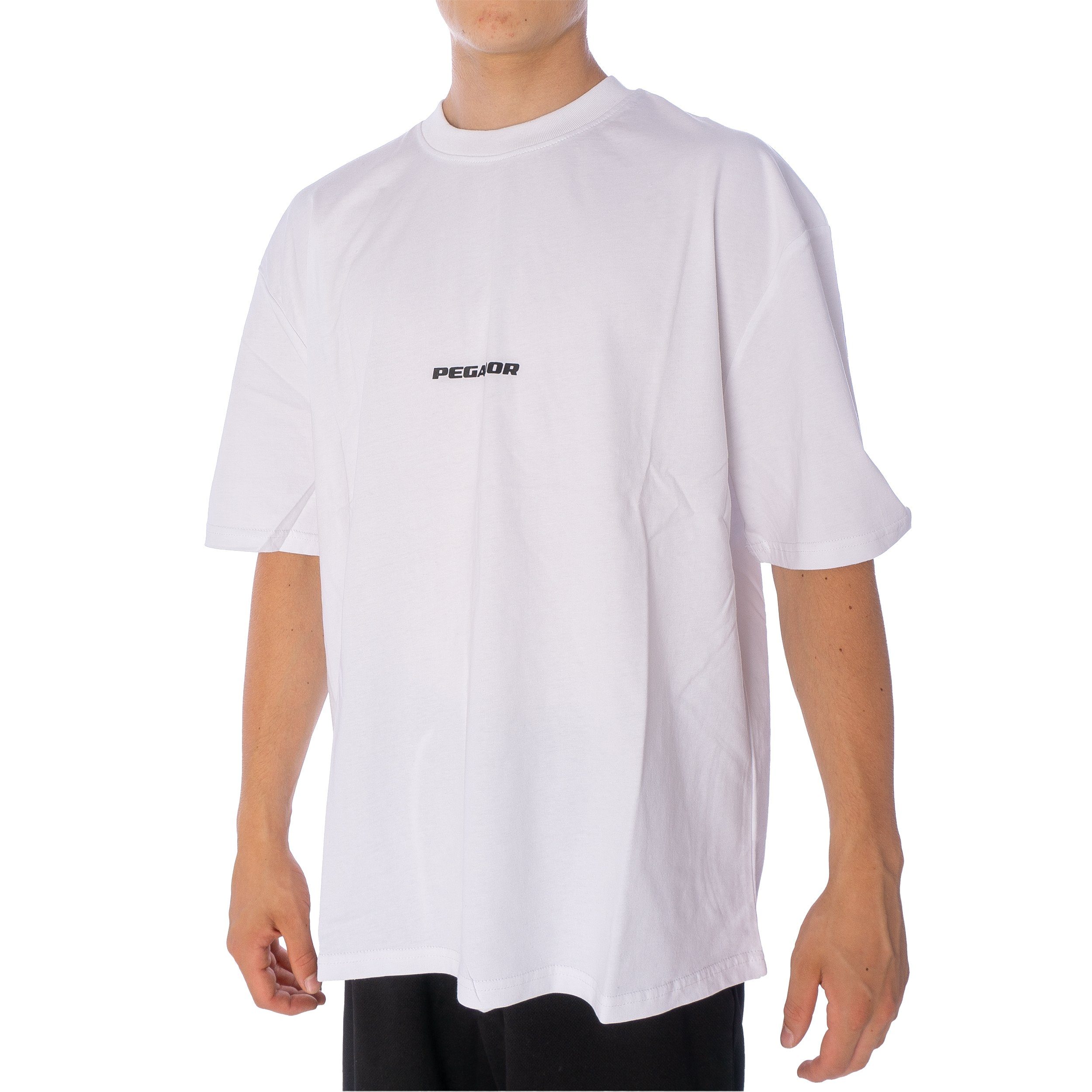 Pegador T-Shirt Pegador Colne Logo Oversized T-Shirt Herren white (1-tlg) | T-Shirts