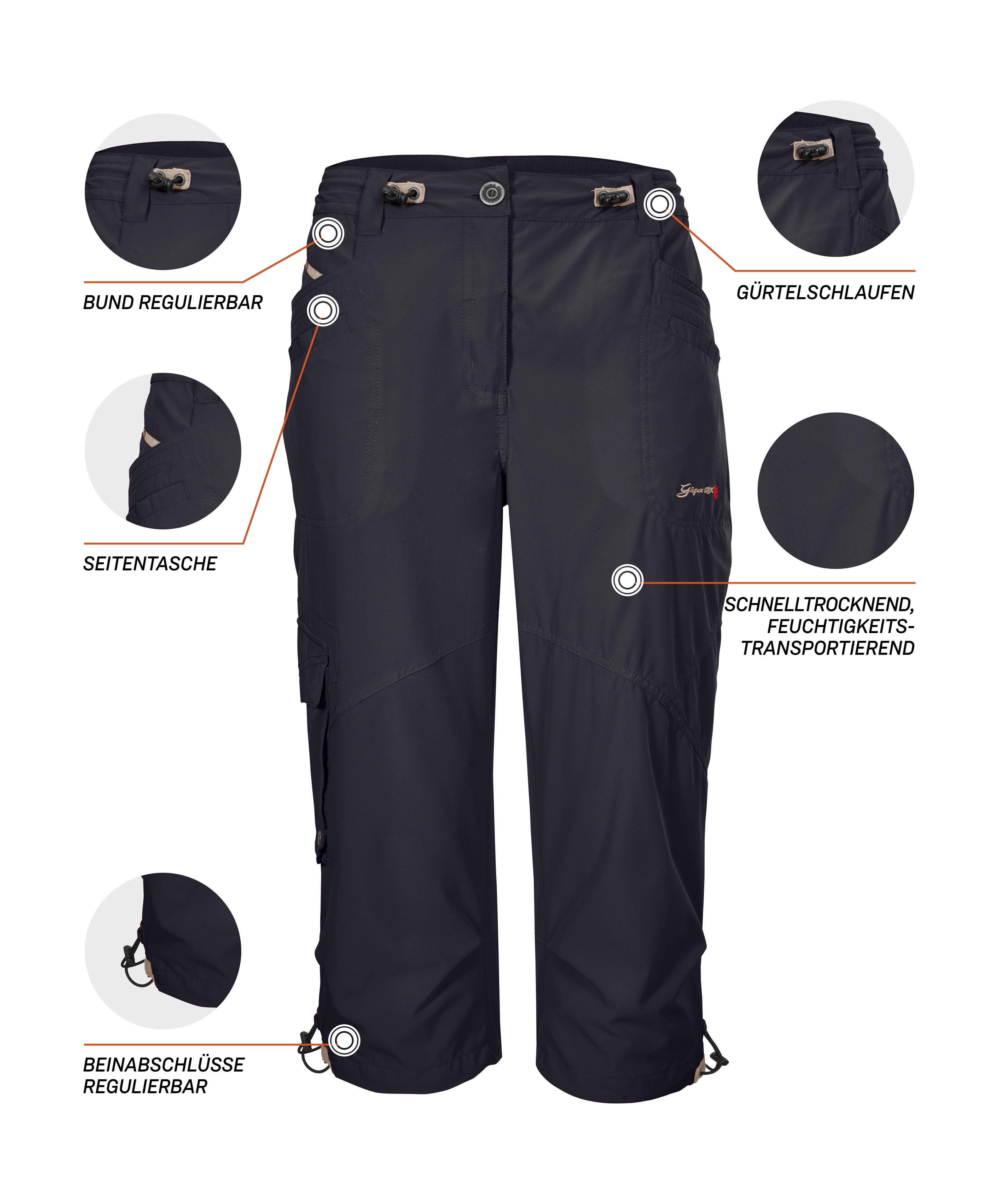 G.I.G.A. DX by killtec 3/4-Hose GS 31 WMN PNTS Schnelltrocknende Caprihose mit verstellbaren Kordelzügen