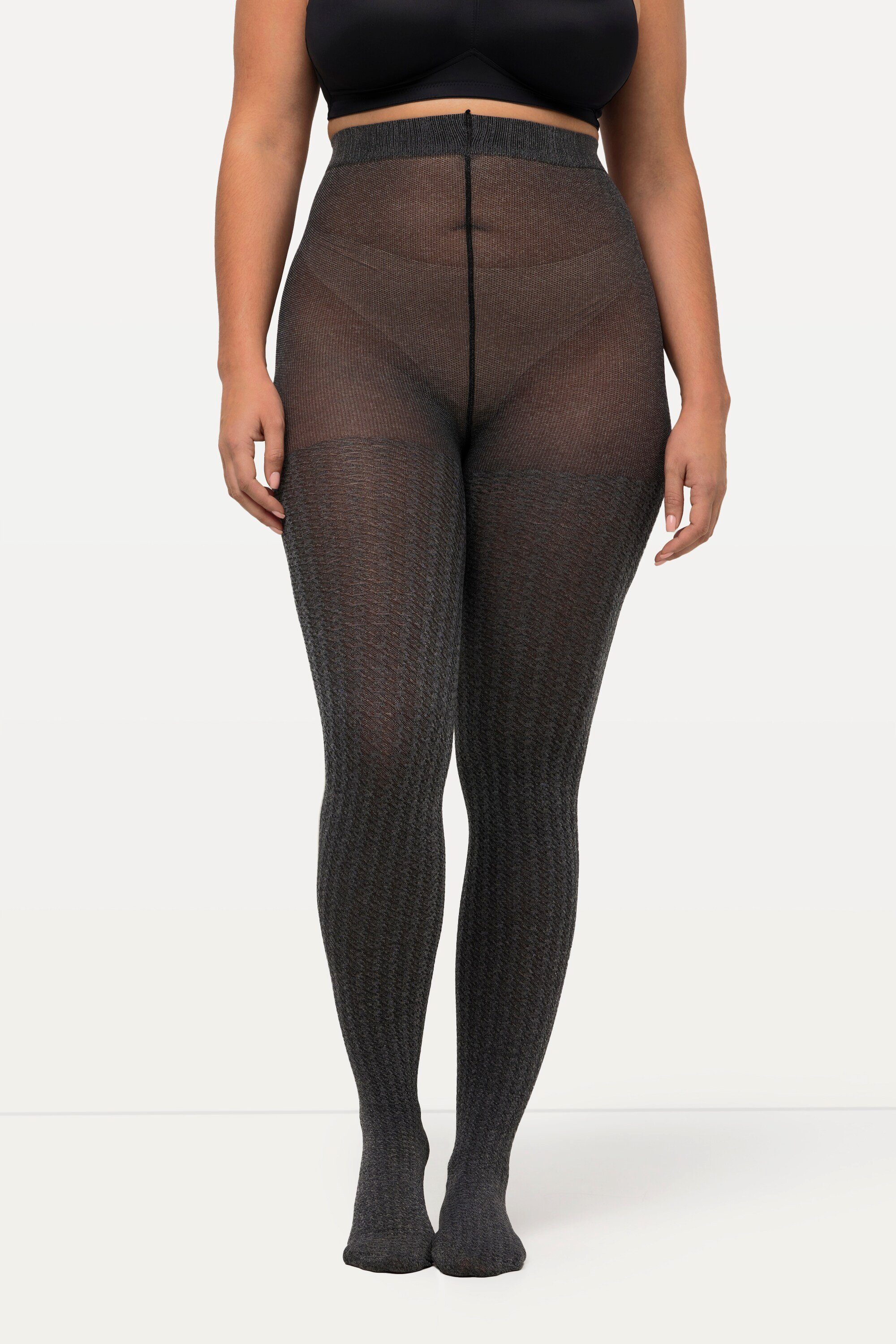 Feinstrumpfhose Strumpfhose Hahnentrittmuster fein meliert