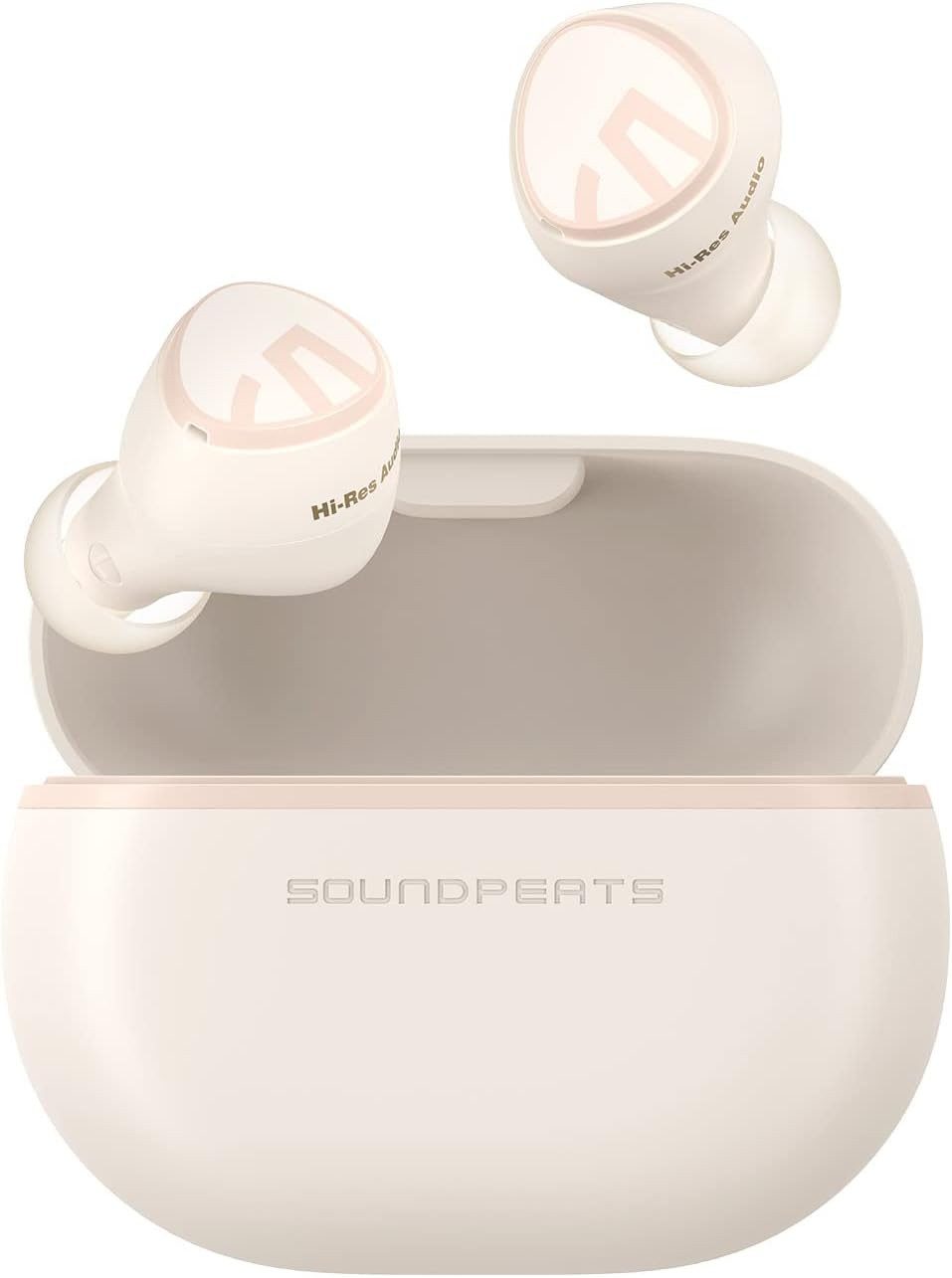 Soundpeats 36 Stunden mit dem Ladecase In-Ear-Kopfhörer (Wechseln Sie nahtlos zwischen zwei Geräten mit der Multipoint-Verbindung und genießen Sie einen Spielmodus mit nur 60 ms Audiolatenz., Qualität mit adaptiver LDAC-Technologie,intelligente AI-Anrufgeräusch)