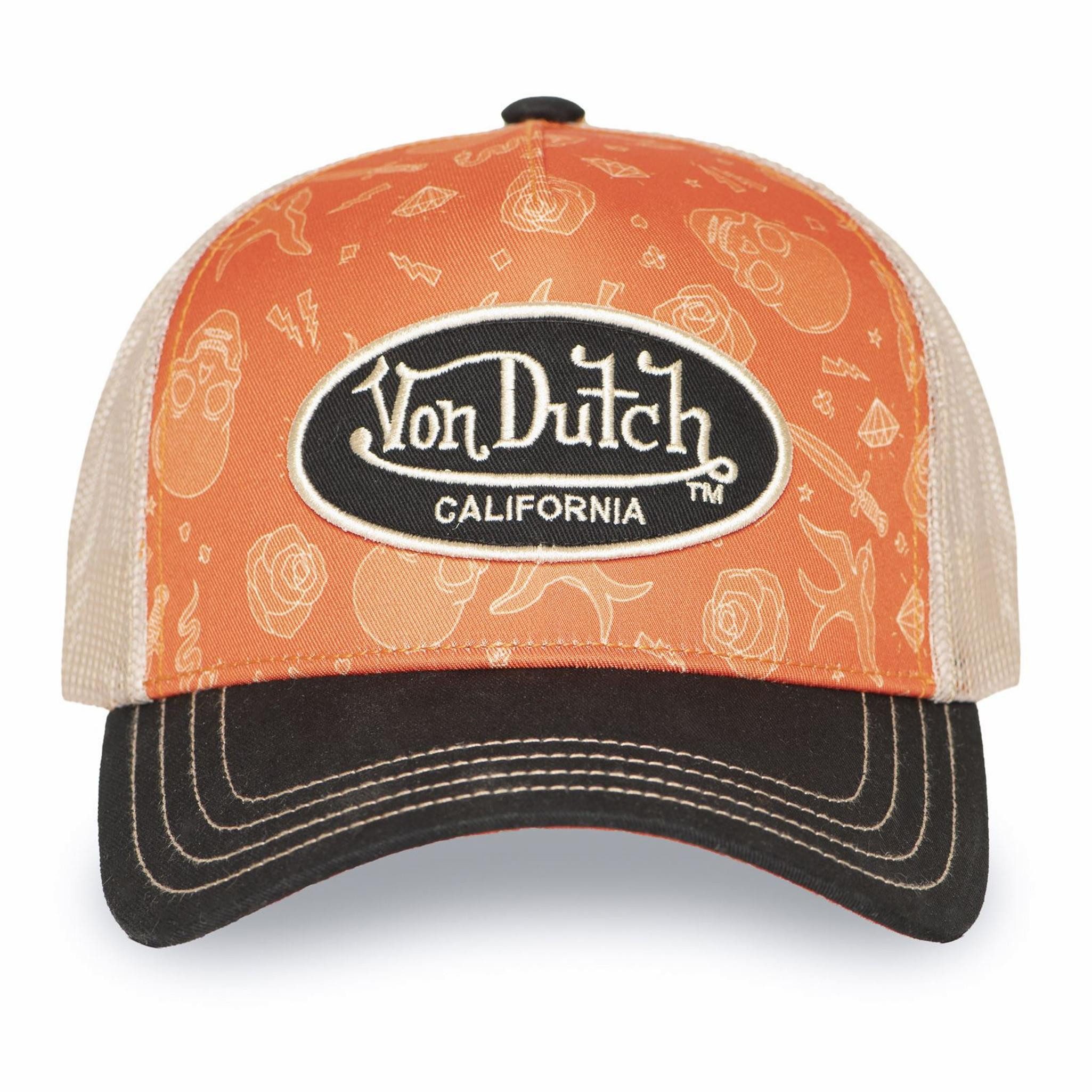 Von Dutch Trucker Cap Von Dutch Originals Trucker Cap - SUBLAMATION (Basecap, Basecap, Meshcap, Trucker Kappe) Front und Schirmunterseite sind im gleichen Design bedruckt