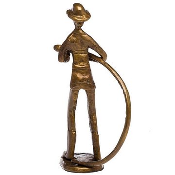 Aubaho Skulptur Skulptur Feuerwehrmann Feuerwehr Antik-Stil Bronze Figur Moderne Kunst