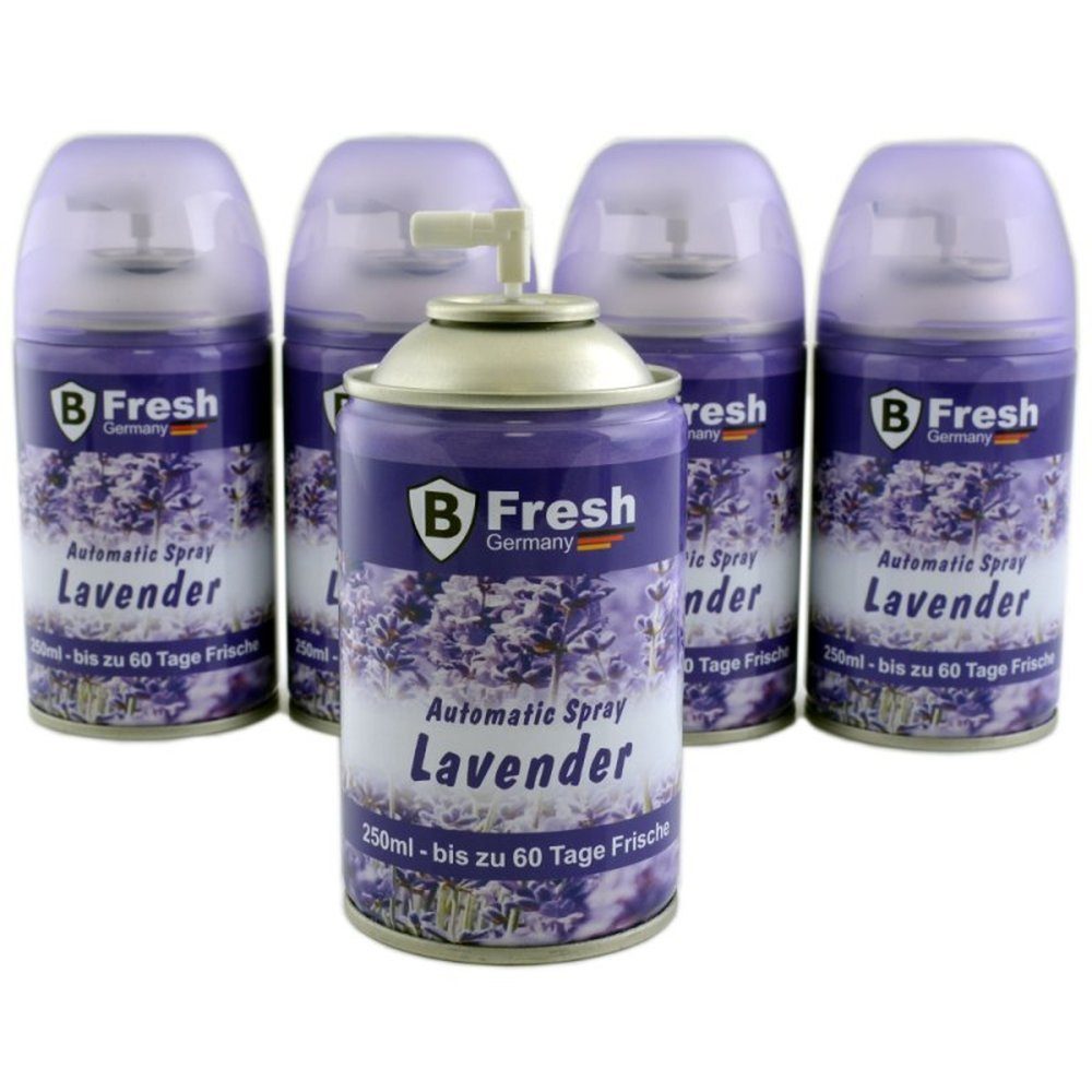 TronicXL Raumduft-Nachfüllflasche 4x 250ml Duftspray Nachfüller für Airwick Freshmatic Max Lavendel