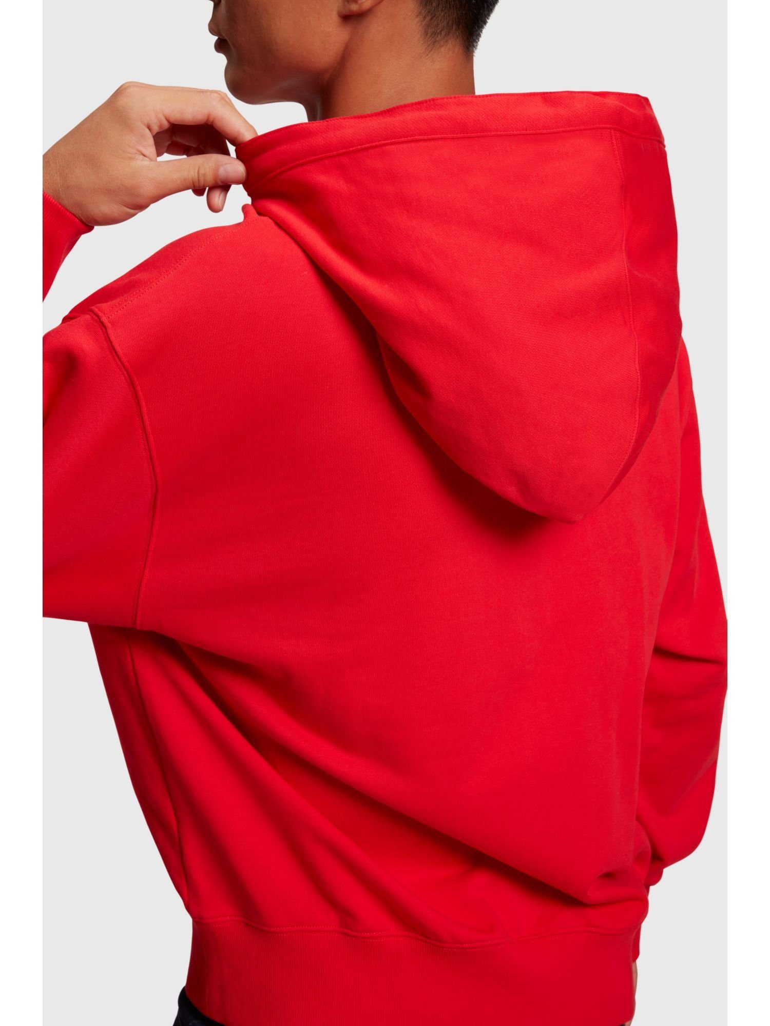 Esprit Sweatshirt Yagi Archive Hoodie RED Logo der Brust auf (1-tlg) mit