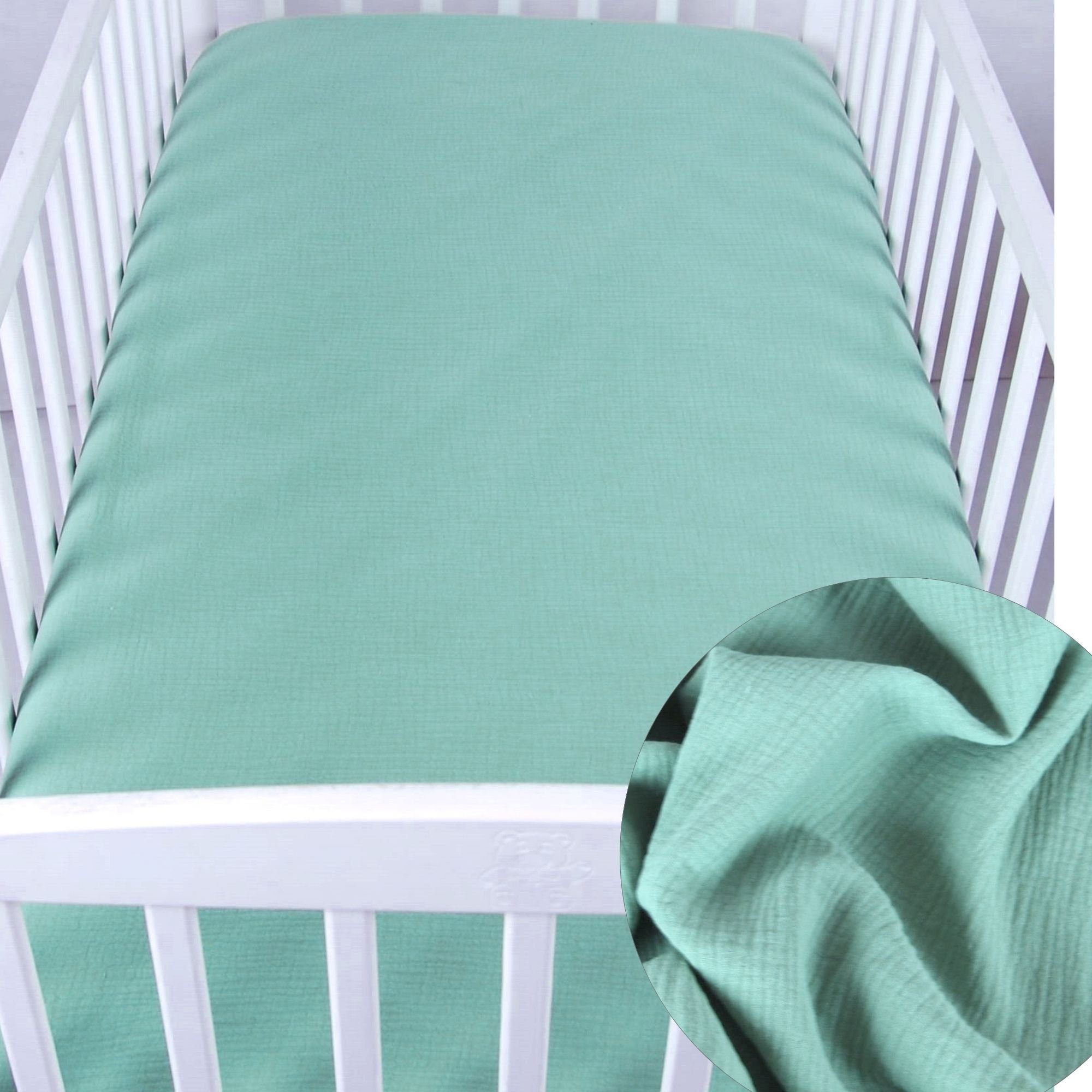 BabyLux Spannbettlaken BabyLux Spannbettlaken Musselin 60x120 günstig online kaufen