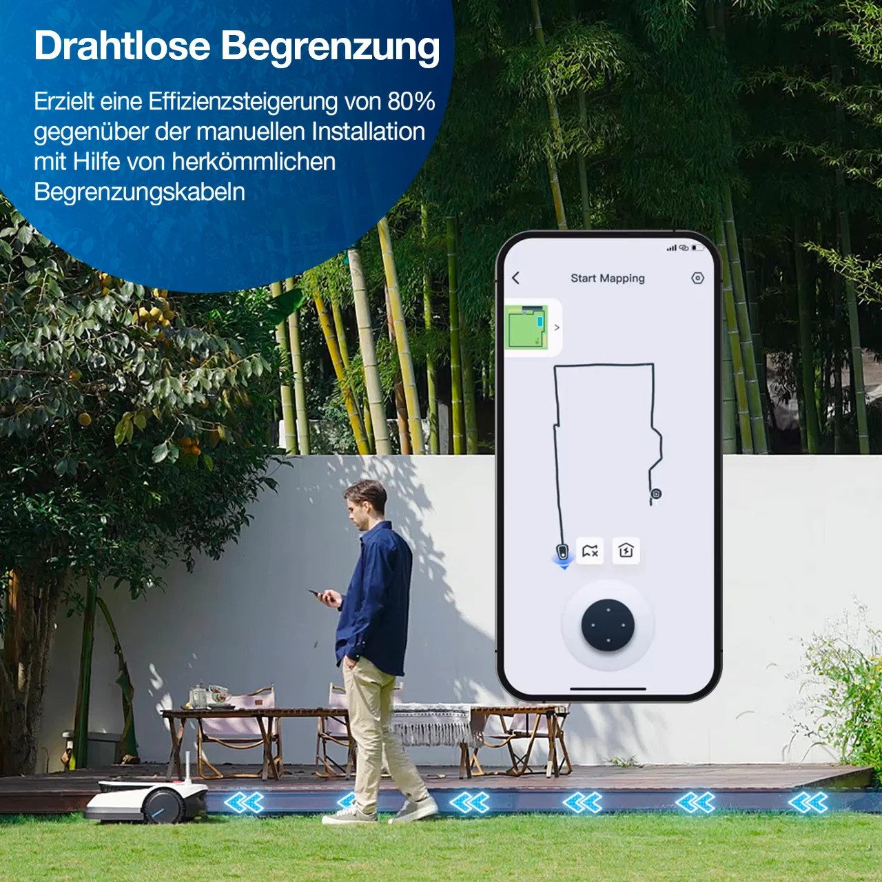 ECOVACS Rasenmähroboter ECOVACS Goat G1 Rasenmähroboter mit TrueMapping Nav günstig online kaufen