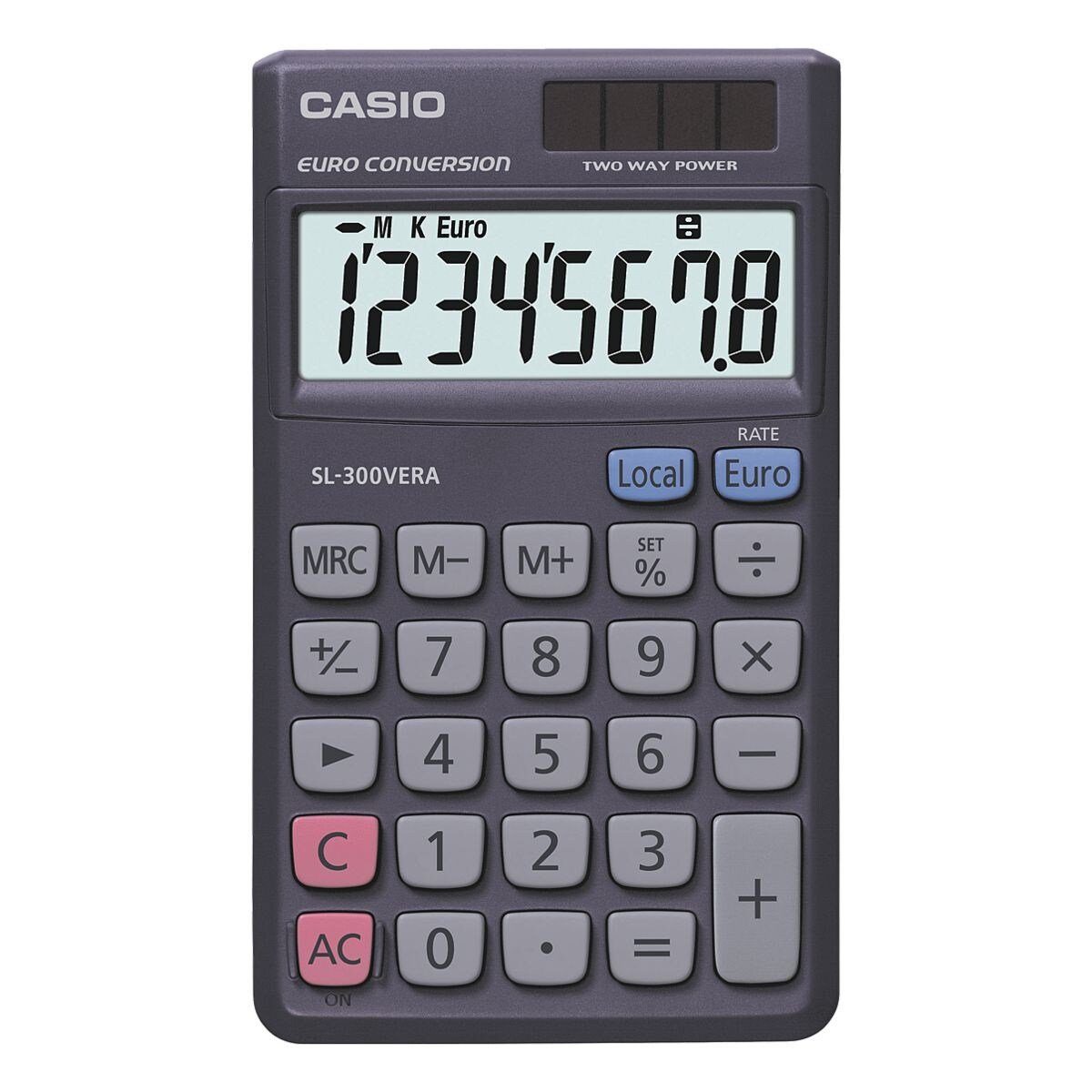 CASIO Кишенькові калькулятори SL-300VERA, 8-stellig