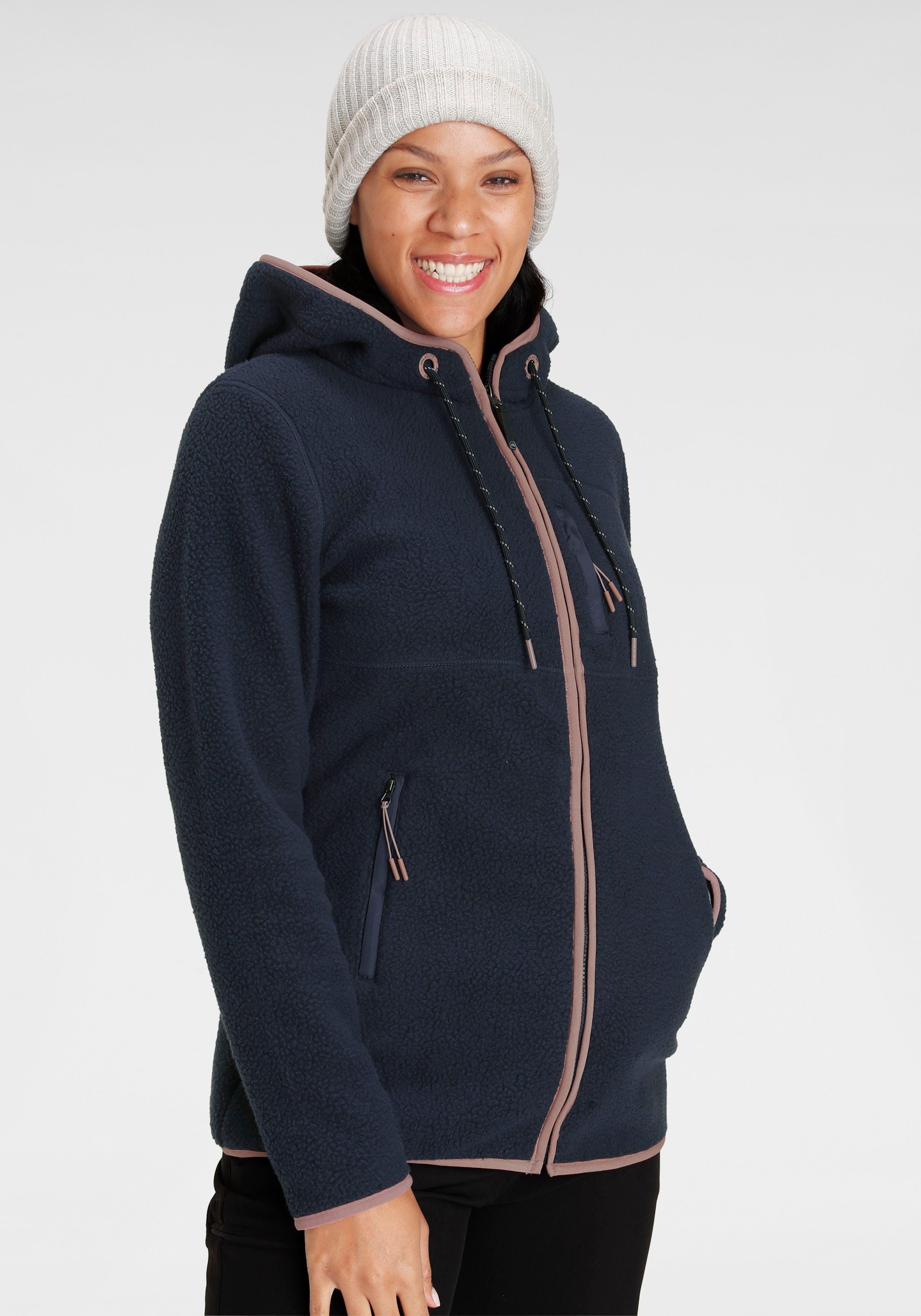 aus Fleecejacke Sherpa Polarino Fleece