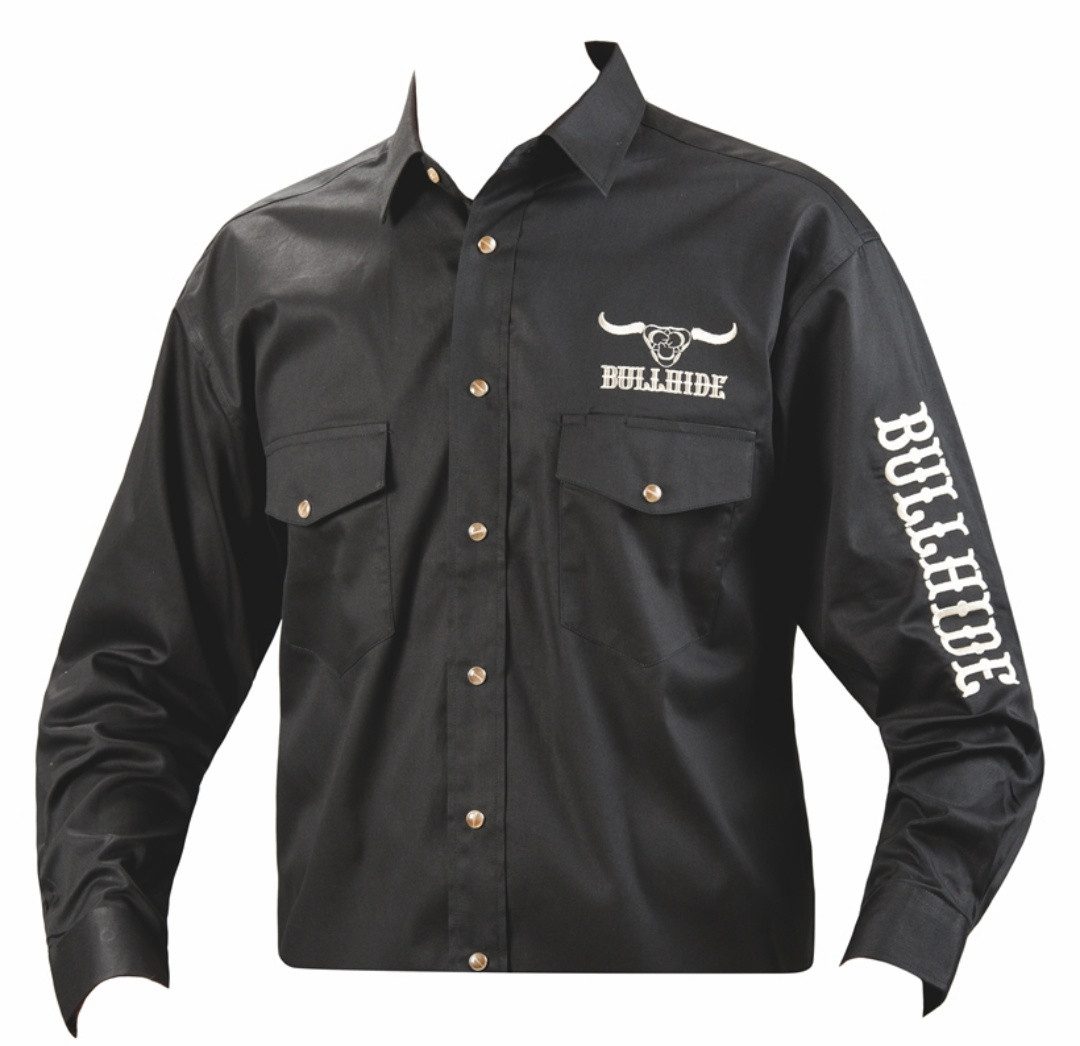 Westernlifestyle Langarmhemd Westernhemd schwarz