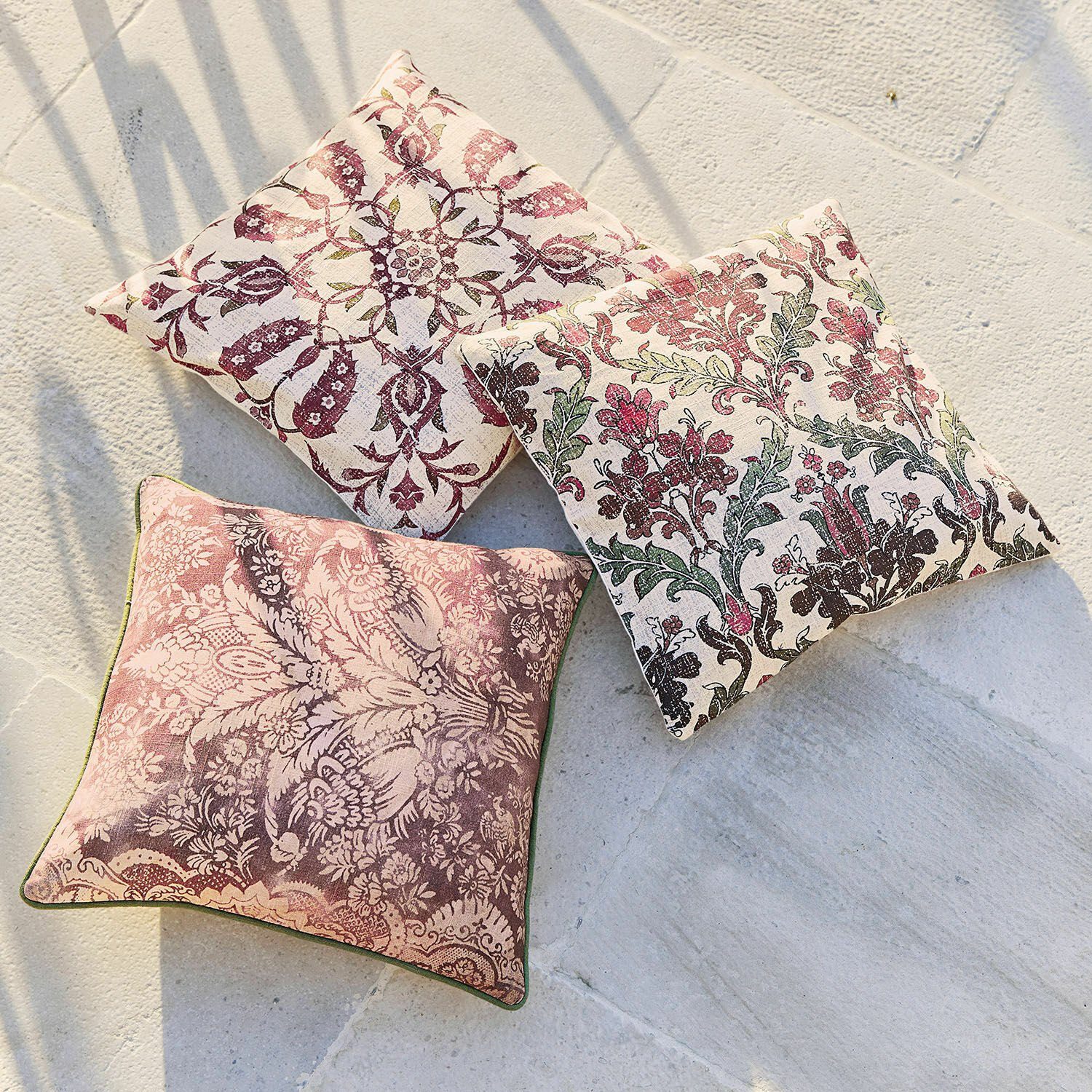 Mirabeau Kissenhülle Kissenhülle 3er Set Camden lila/rosa günstig online kaufen