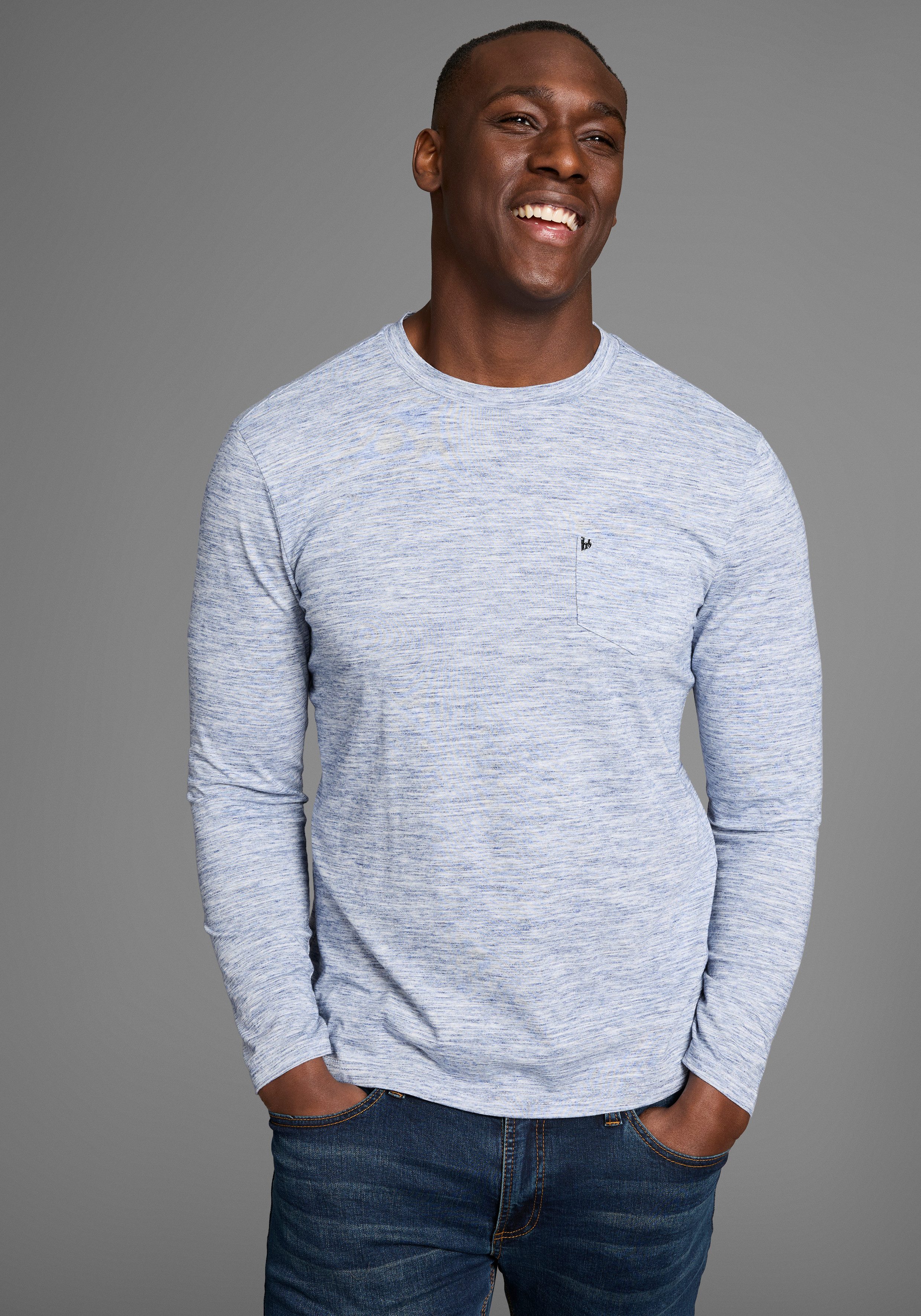 Bruno Banani Langarmshirt Langarmshirt in schmaler Passform günstig online kaufen