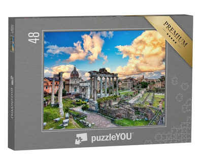 puzzleYOU Puzzle Forum Romanum, Rom, Italien, 48 Puzzleteile, puzzleYOU-Kollektionen