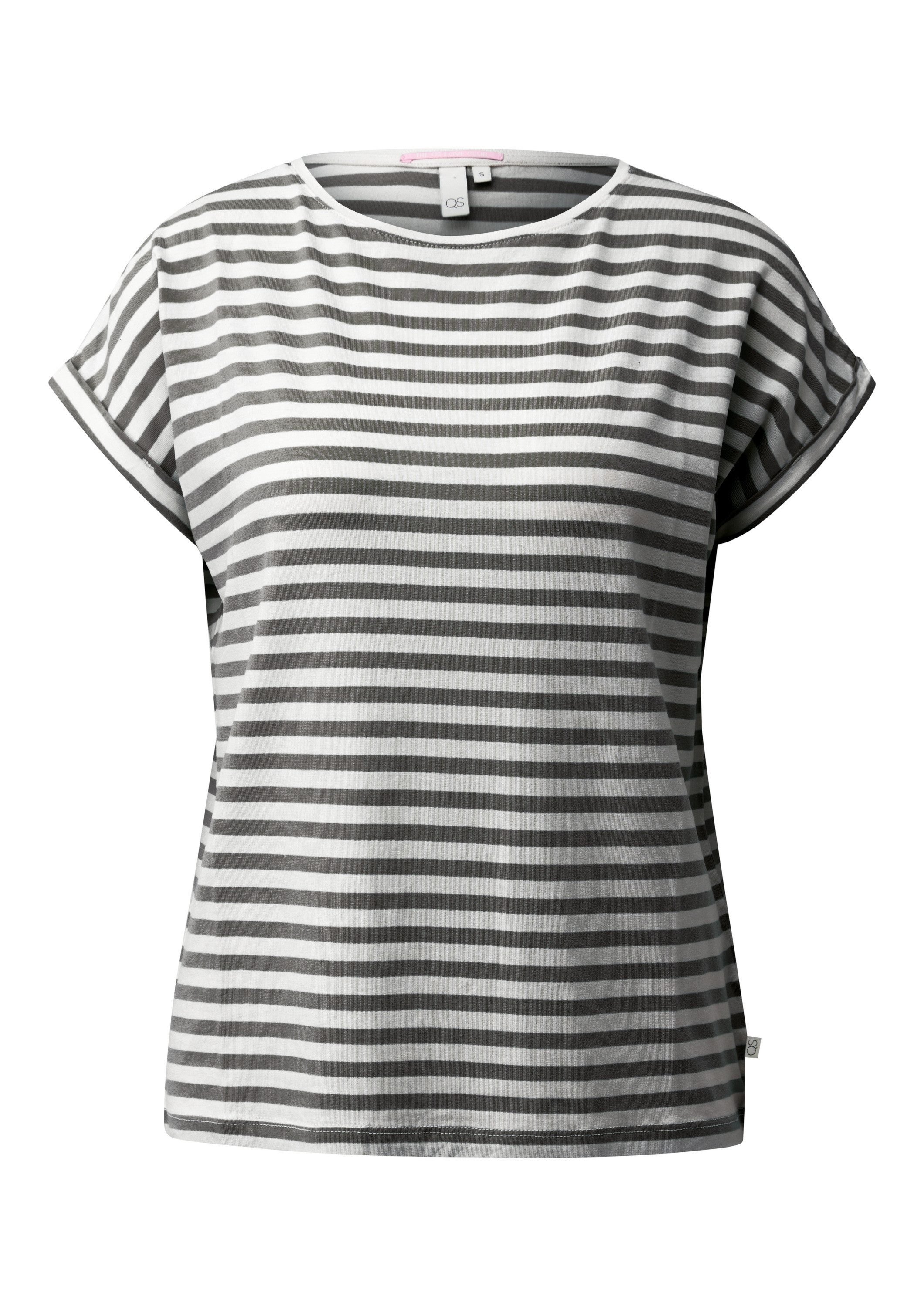 QS Kurzarmshirt T-Shirt T-Shirt aus Lyocellmix günstig online kaufen
