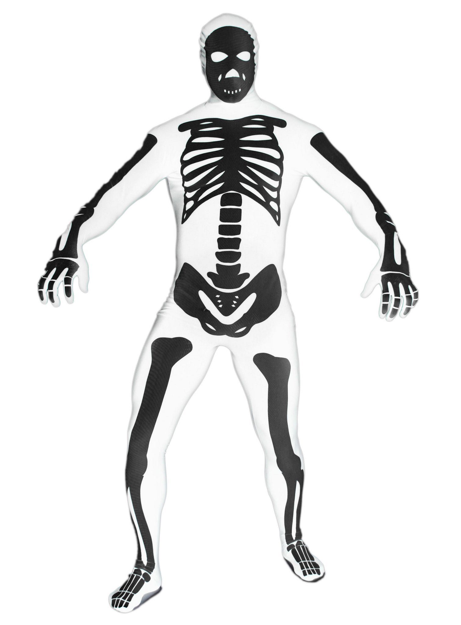 Morphsuits Kostüm Ganzkörperkostüm Skelett weiß, Original Morphsuits – die Premium Suits für die besonderen Anlässe