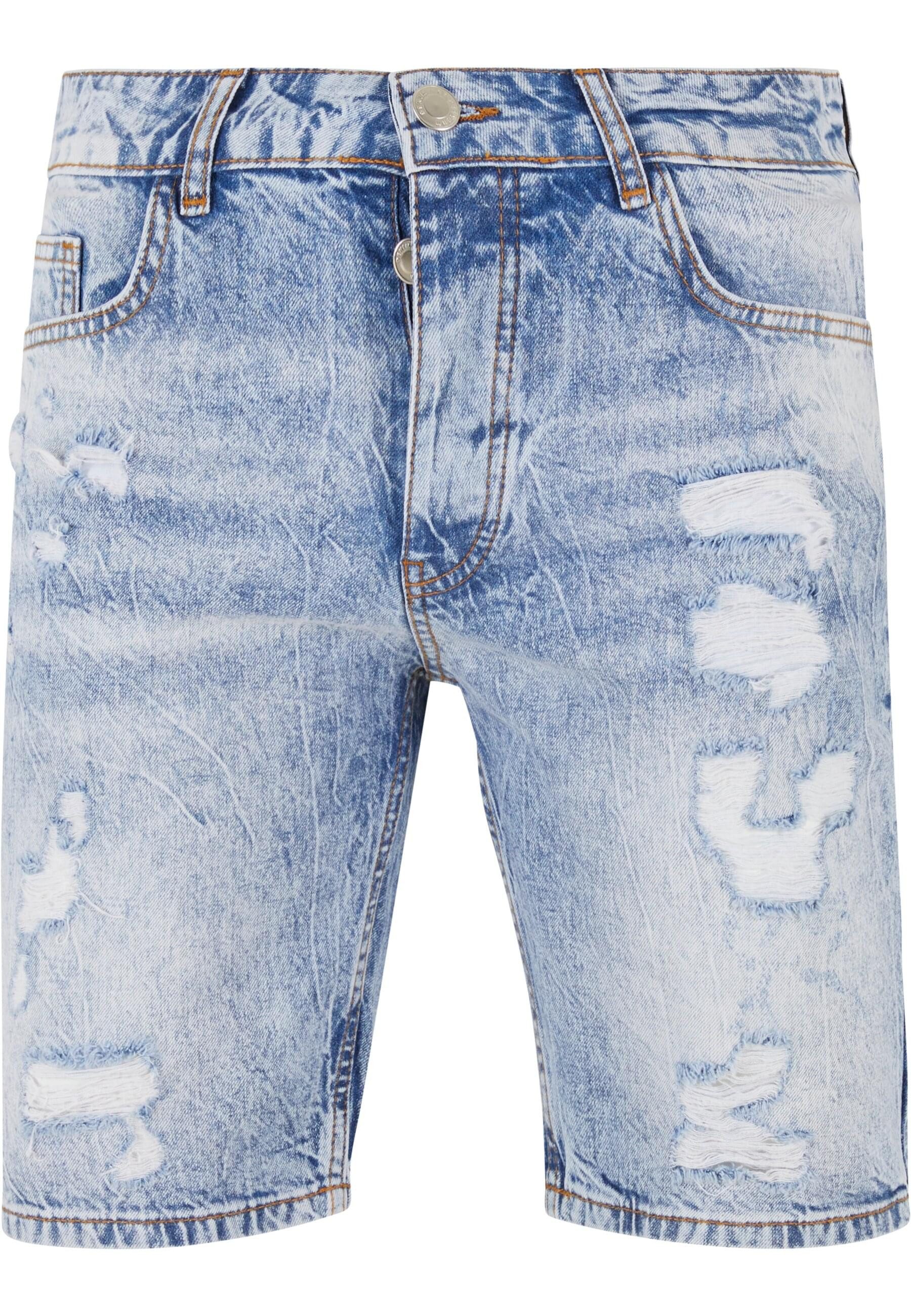 Shorts 2Y Studios Herren 2Y Destroyed Denim Shorts
