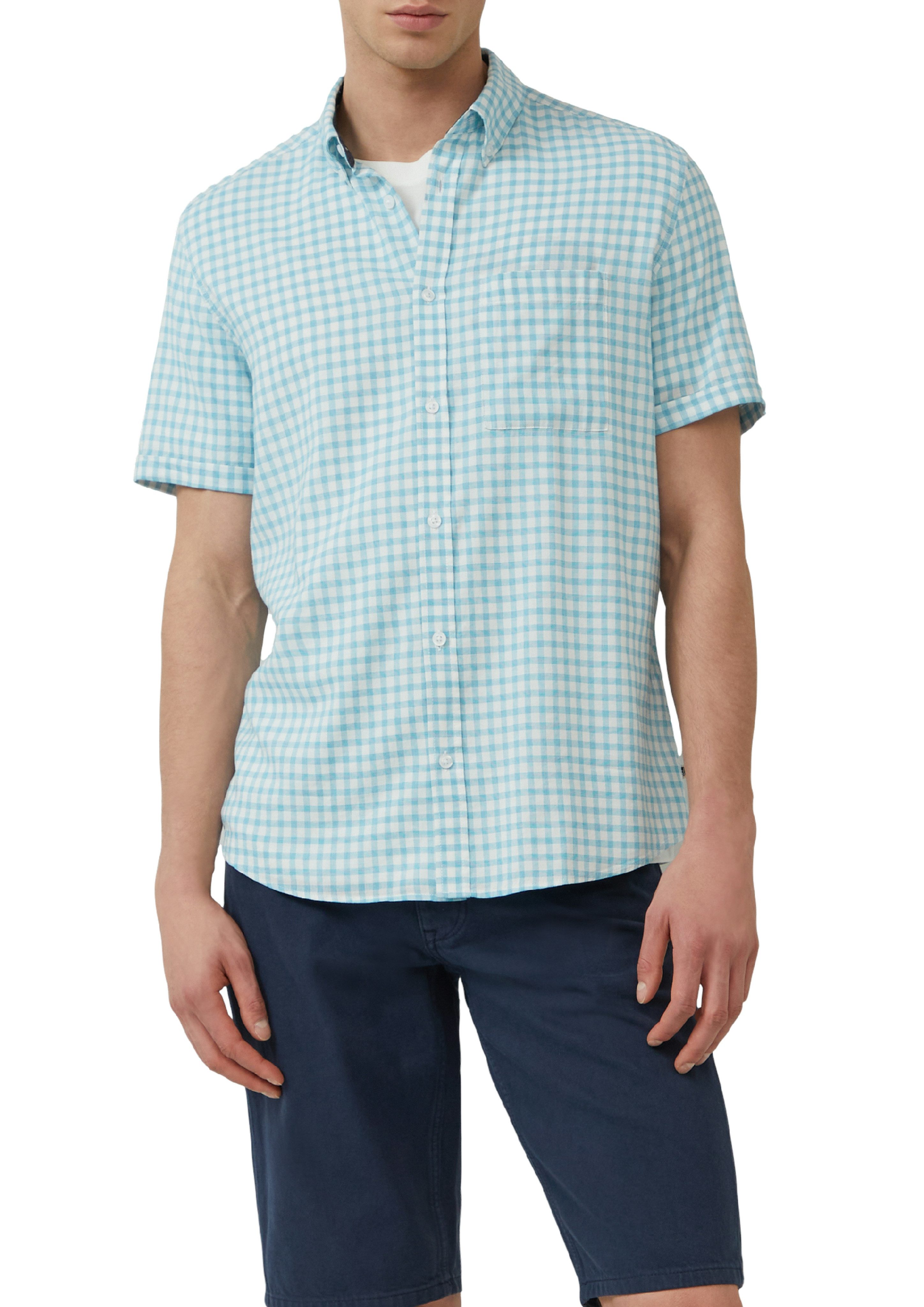 s.Oliver Kurzarmhemd mit kariertem Muster günstig online kaufen