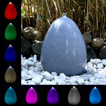 Köhko Gartenbrunnen Brunnen mit Farbwechsel inkl. 24 Tasten Fernbedienung und Netzteil
