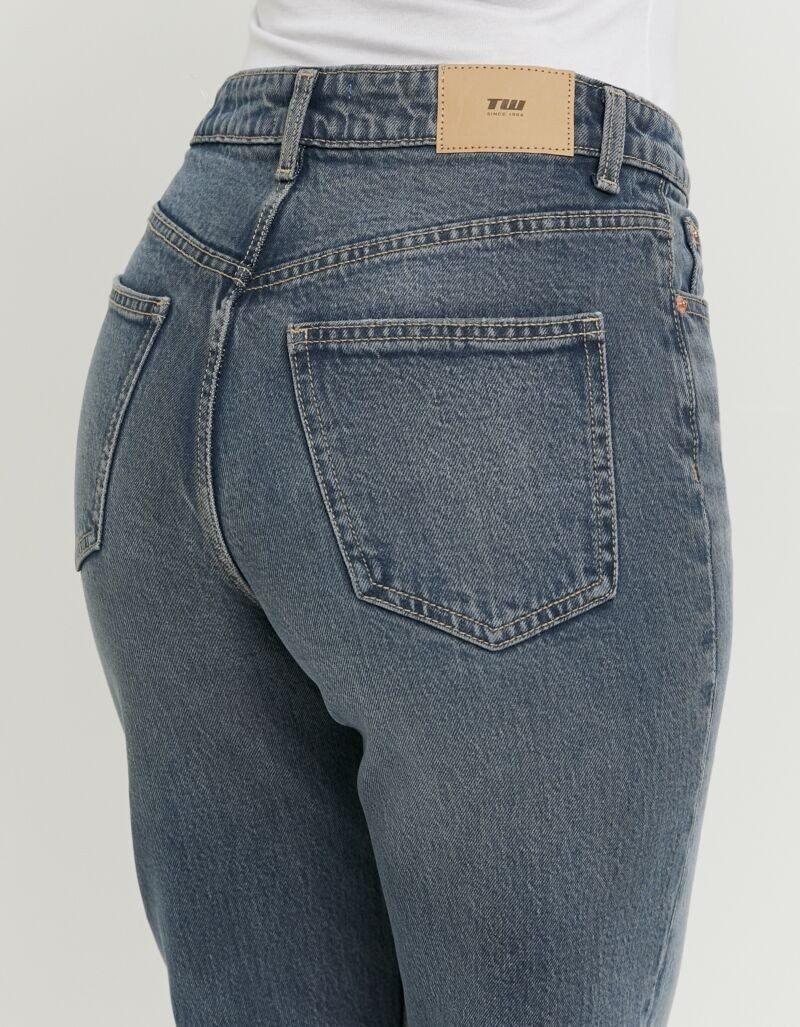 Tally Weijl High-waist-Jeans SPADEPEPPER Baumwollmischung, High-Waist mit geradem Beinverlauf