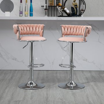 Fine Life Pro Hochstuhl Stühle01, Tresenstühle mit Fußstütze für Küche und Esszimmer, 2 Stück pro Set
