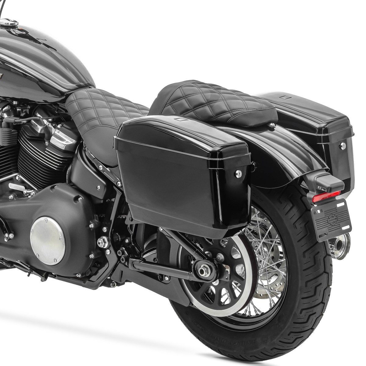 Craftride Koffer Chopper Seitenkoffer # Nevada je 20l + Haltesatz