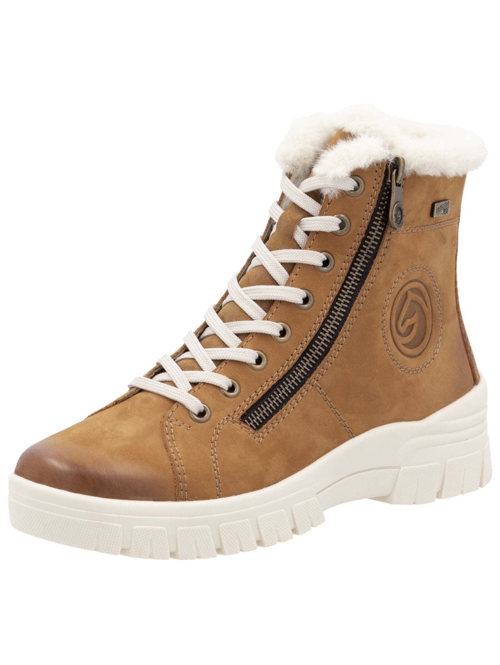 Remonte Remonte Stiefelette Veloursleder Schnürstiefelette