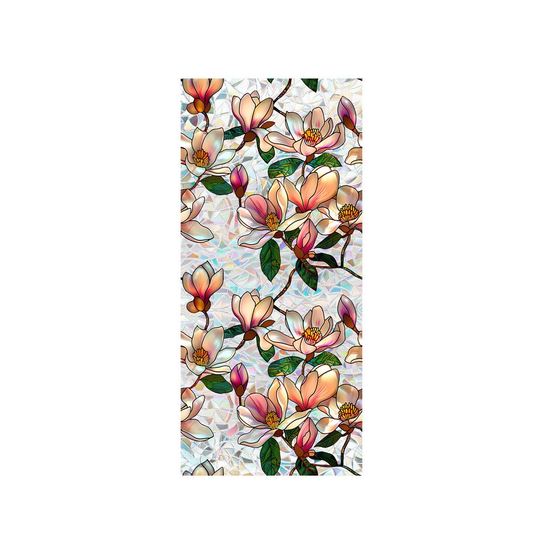 Agger Fenstersticker Blumen-Fensteraufkleber, dekorative Fensterfolie