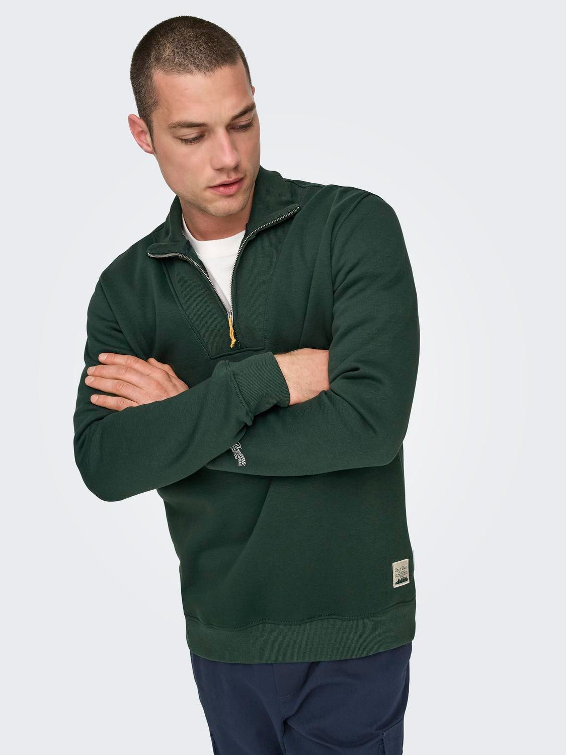 ONLY & SONS Sweatshirt Reißverschluss Hoch günstig online kaufen