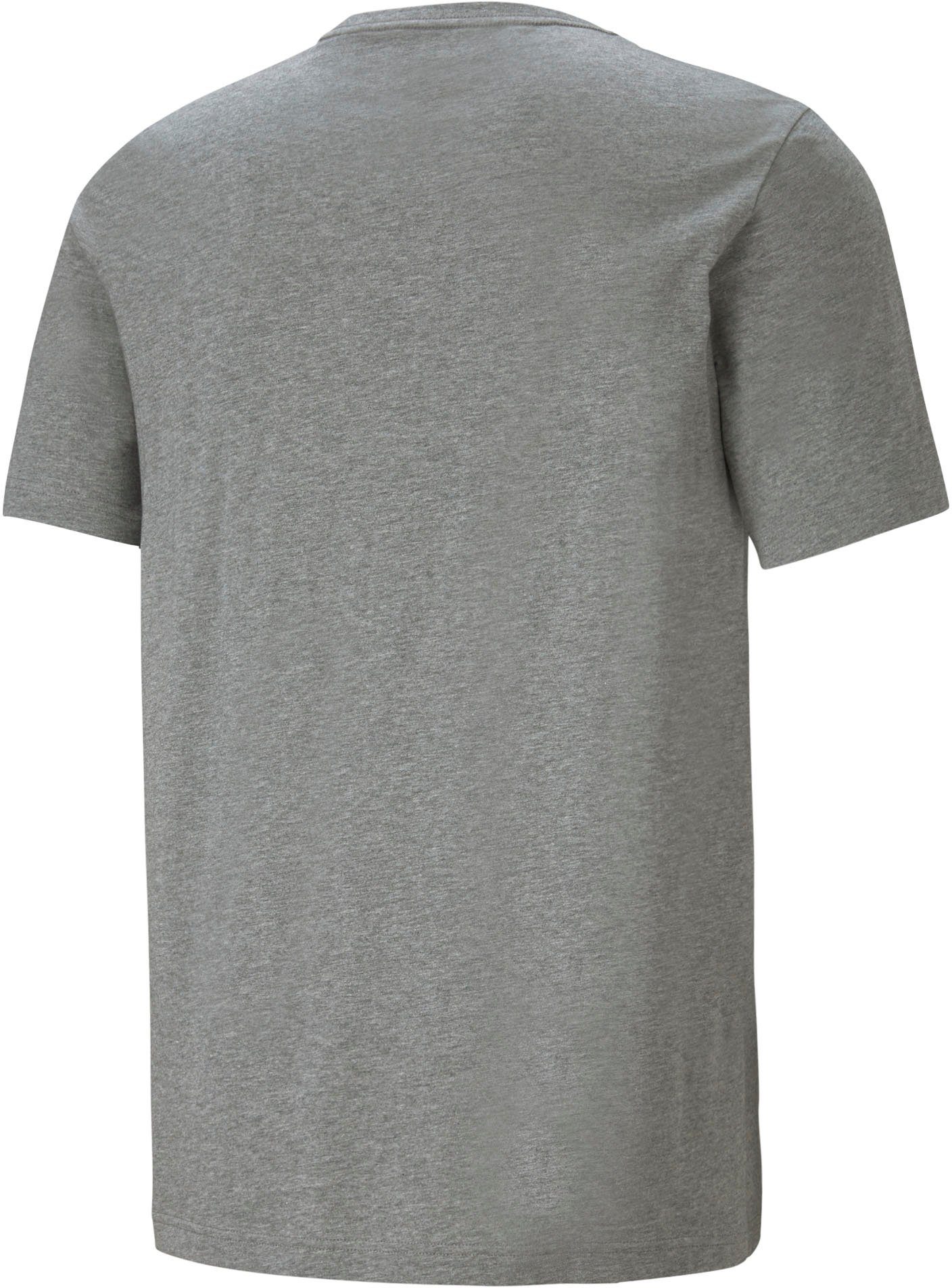 LOGO Heather ESS PUMA Gray T-Shirt Medium TEE