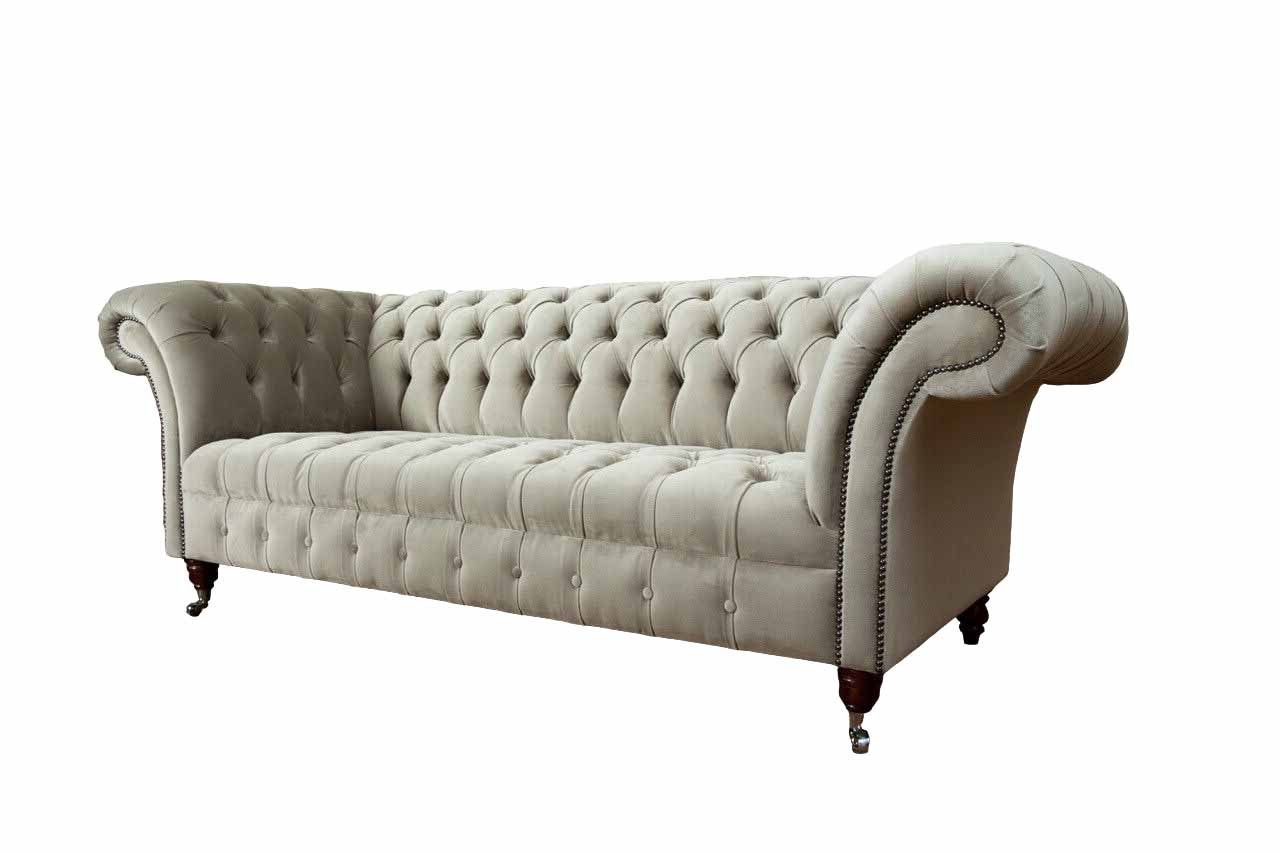 JVmoebel Chesterfield-Sofa, Sofa Chesterfield Klassisch Design Wohnzimmer Sofas 3 Sitzer