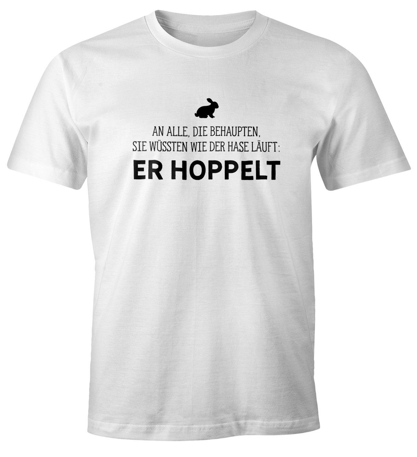 MoonWorks Print-Shirt Herren T-Shirt Spruch an günstig online kaufen