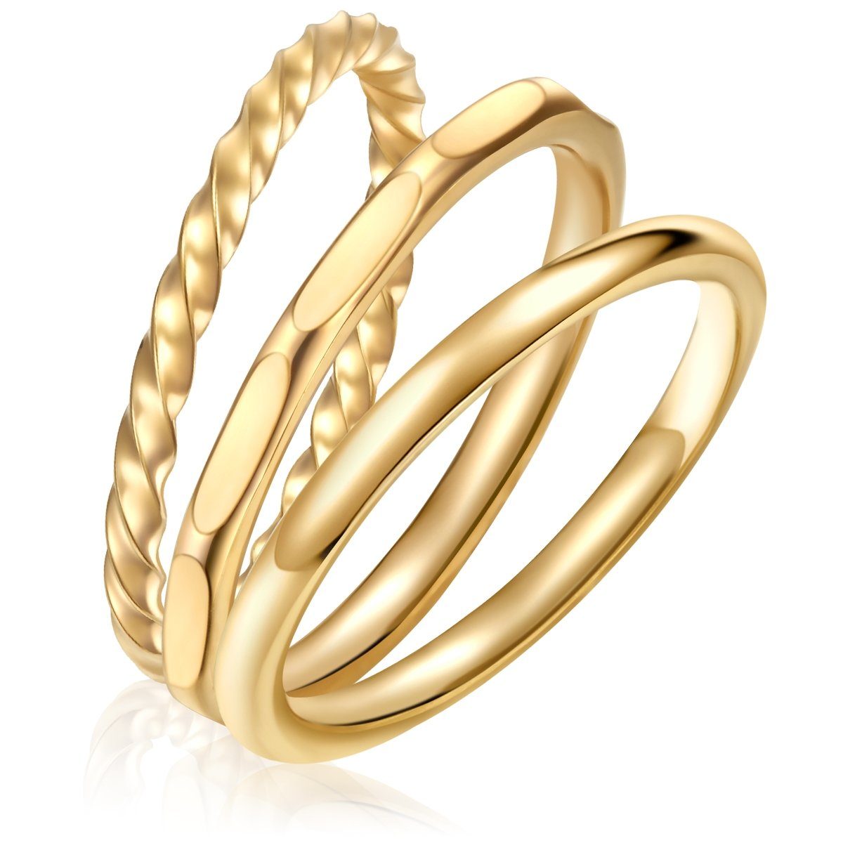 Eastside Fingerring gelbgold, aus Edelstahl günstig online kaufen