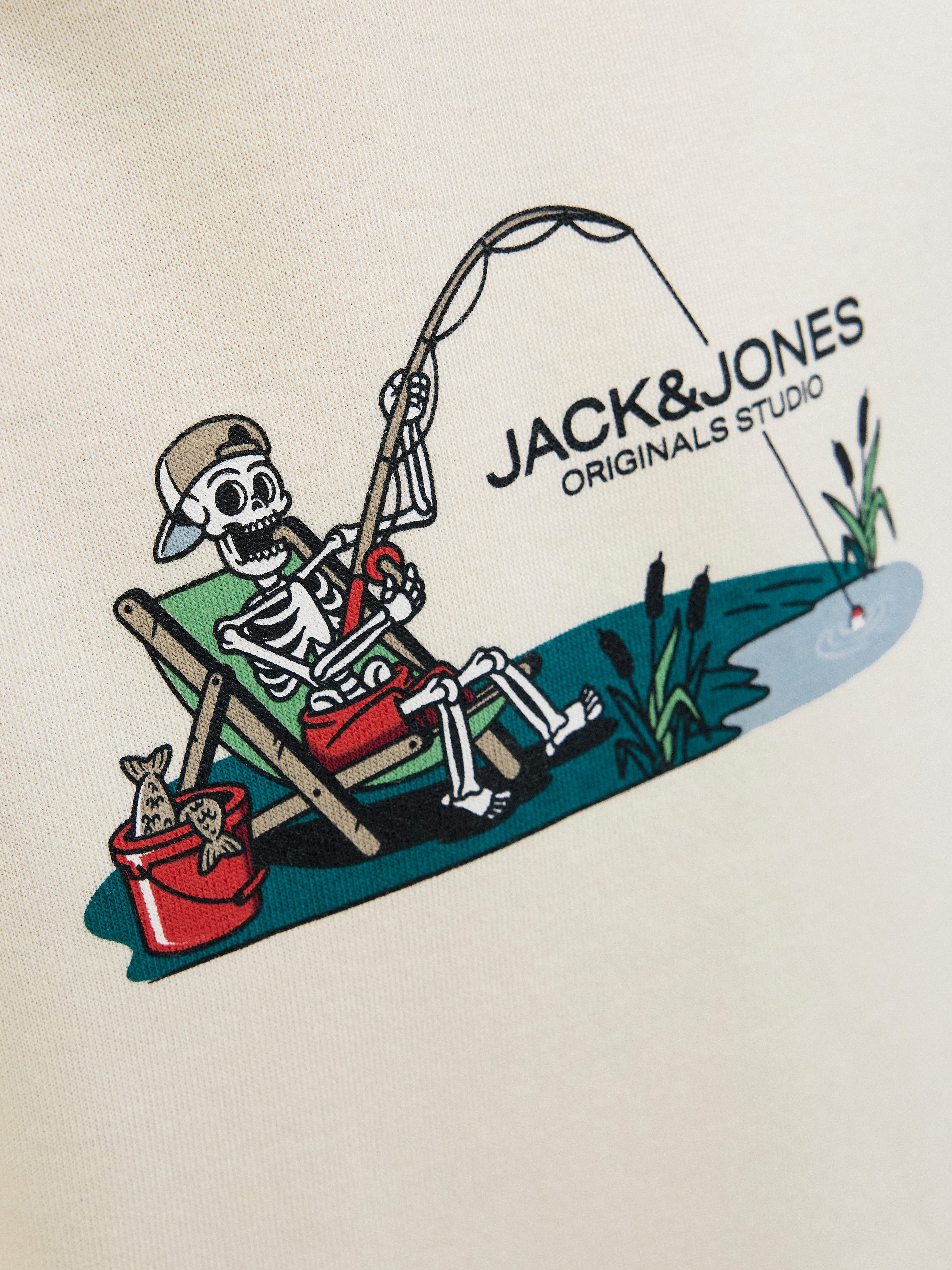 Jack & Jones Junior Kapuzensweatshirt JORSKULL NATURE SWEAT HOOD SN JNR