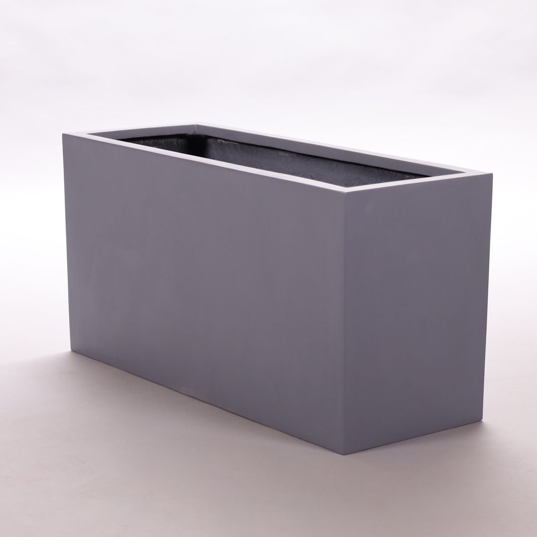 Pflanzkübel Elegant Einrichten Pflanzkübel Fiberglas Rechteckig 100x40x50cm Grau