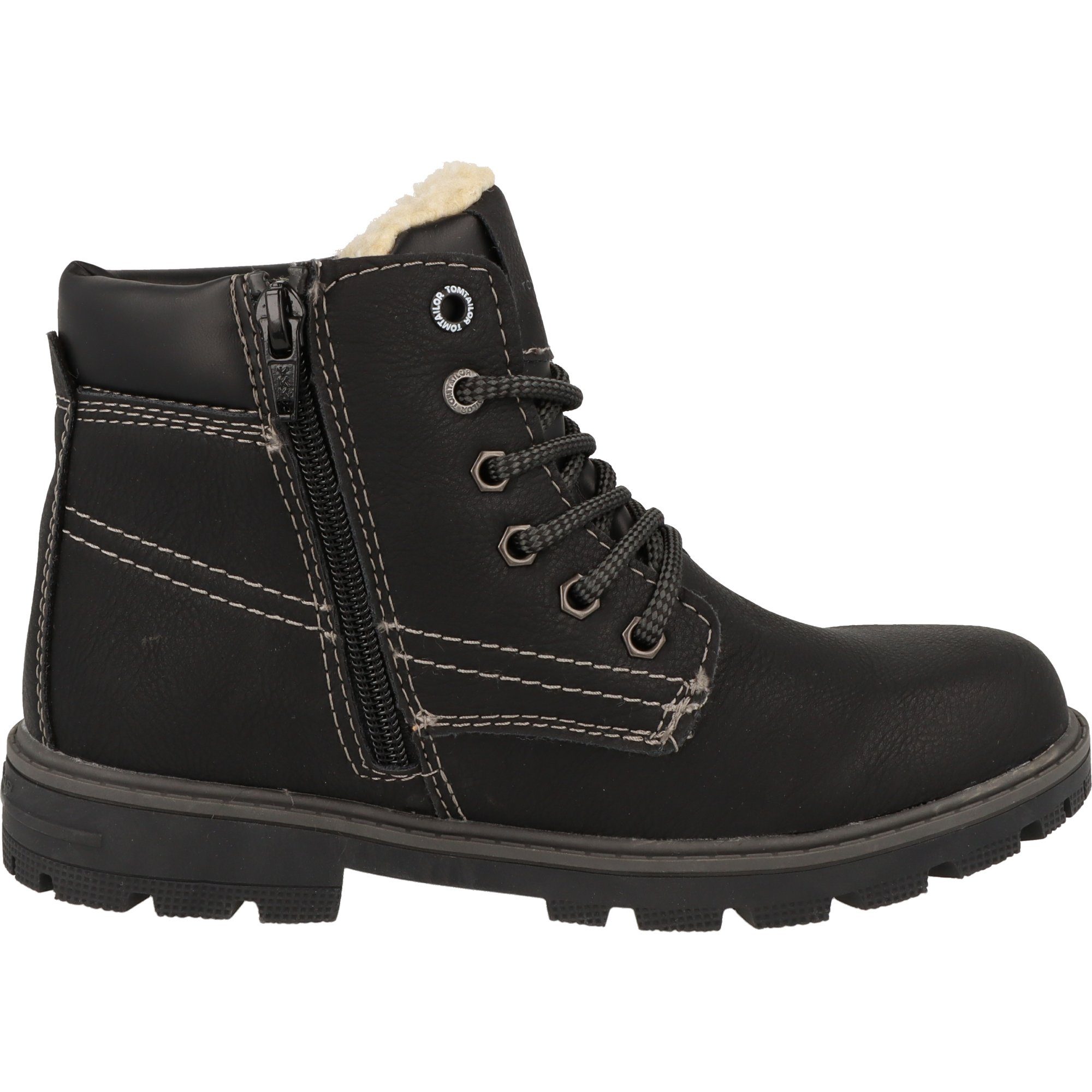 TAILOR gefüttert Black wärmend Schuhe TOM Winterboots Jungen Wasserabweisend, Stiefel 4273502