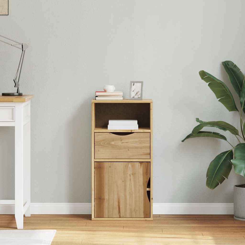 vidaXL Beistellschrank Beistellschrank mit Schublade ODDA 40x24x79cm Massiv günstig online kaufen