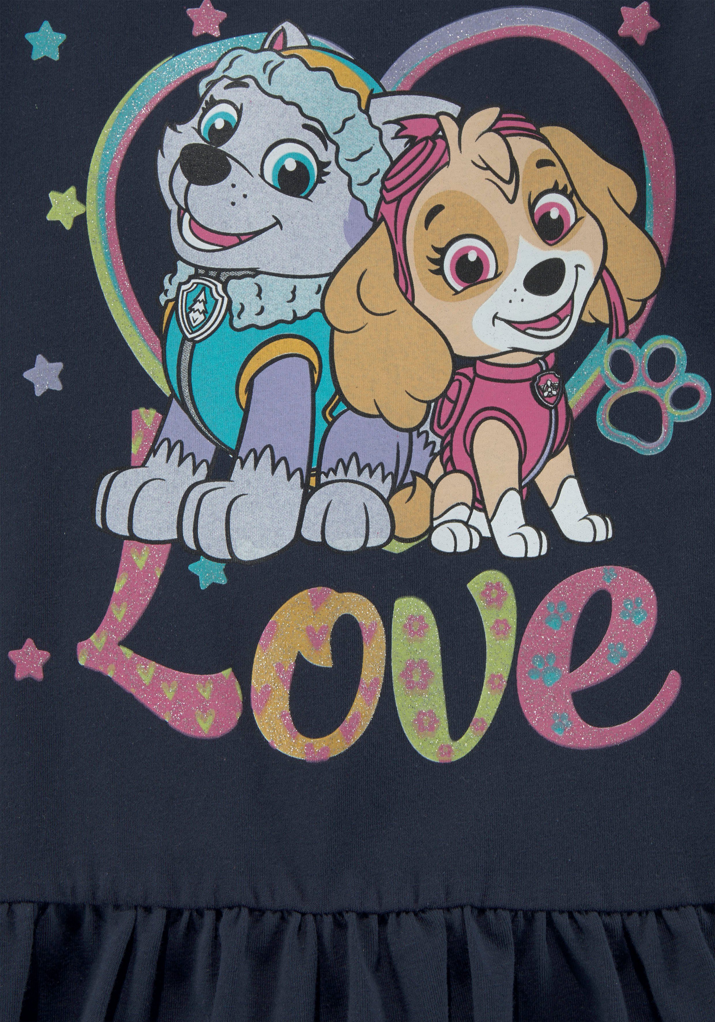 PAW PATROL Jerseykleid Druck mit EVEREST und SKYE – Bild 4 von 5
