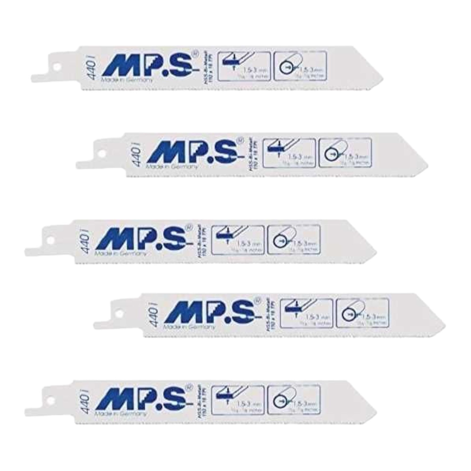 Kreissägeblatt Set aus 5 Stück MPS 4401 Säbelsägeblatt Bi-Metall 150mm