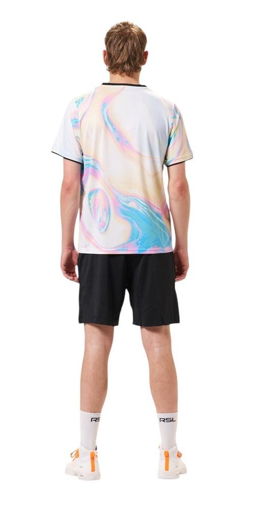 RSL T-Shirt River (100% Polyester, bequeme Passform) weiss/bunt Herren