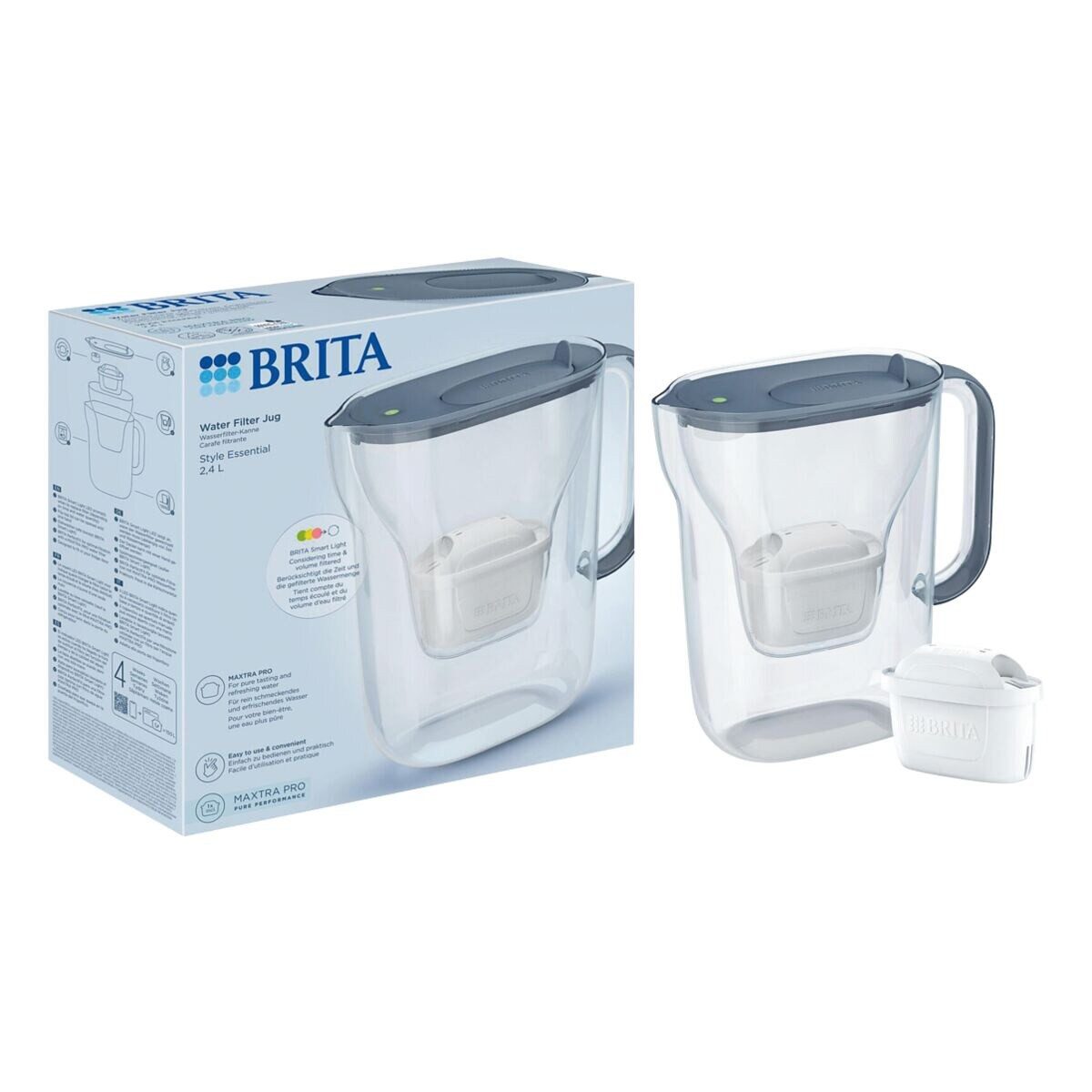 Wasserfilter Style Essential Steinblau