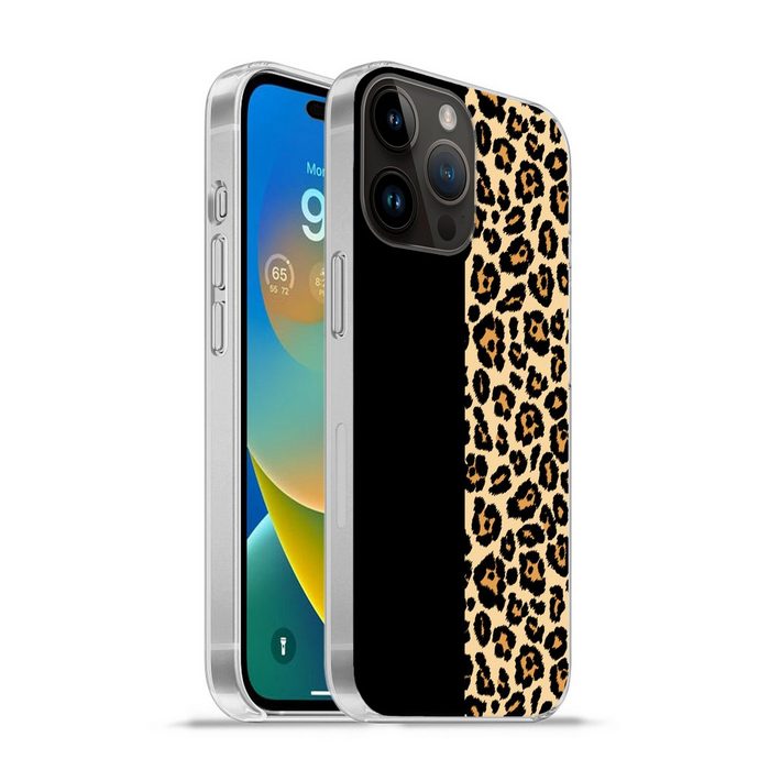 MuchoWow Handyhülle Panther Druck - Design - Tiere Handyhülle Telefonhülle Apple iPhone 14 Pro