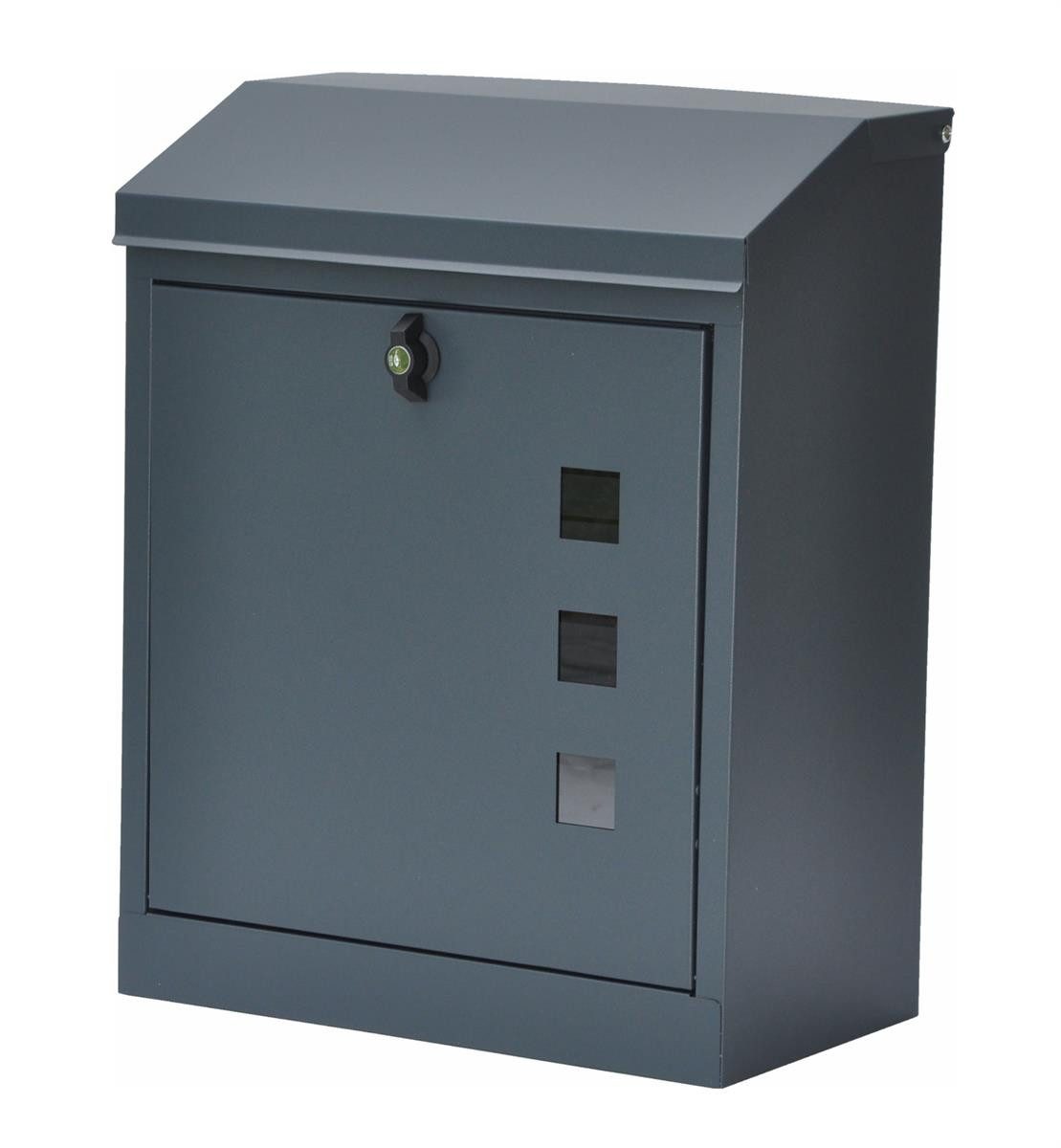 dazikemo Wandbriefkasten Briefkasten Paketbox Grau günstig online kaufen