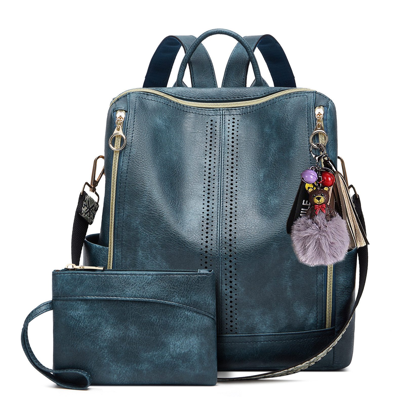 RWEUOQ Rucksack Lederrucksäcke Freizeitrucksack Reiserucksack Mit günstig online kaufen