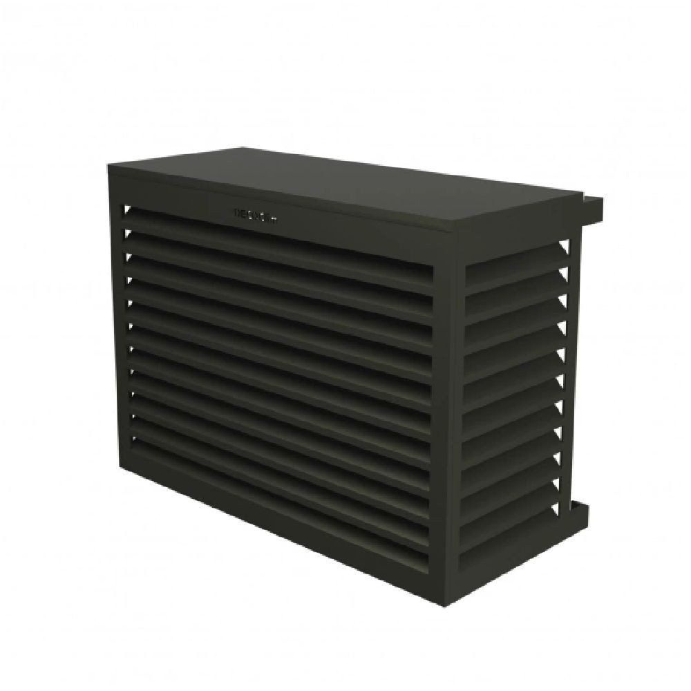 DECO Clim Wärmepumpen-Verkleidung Klimaanlagen Wärmepumpen Abdeckung Schutzverkleidung Umbragrau