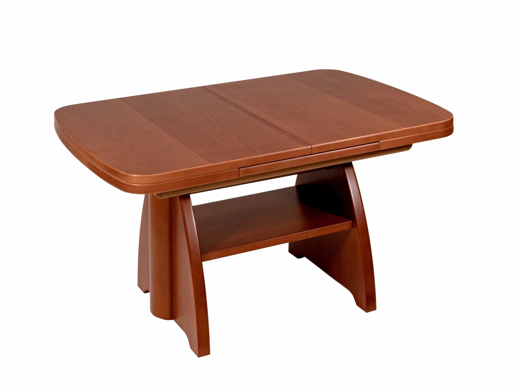 58 aufm Kessel Couchtisch Funktionstisch Clari 125x56x75 Massivholzfurnier Kirschbaum (inkl. Lieferung bis in die Wohnung, 1-St., Lieferung bis Verwendungsstelle), stufenlos höhenverstellbar ausziehbar Tischplatte Massivholzfurnier