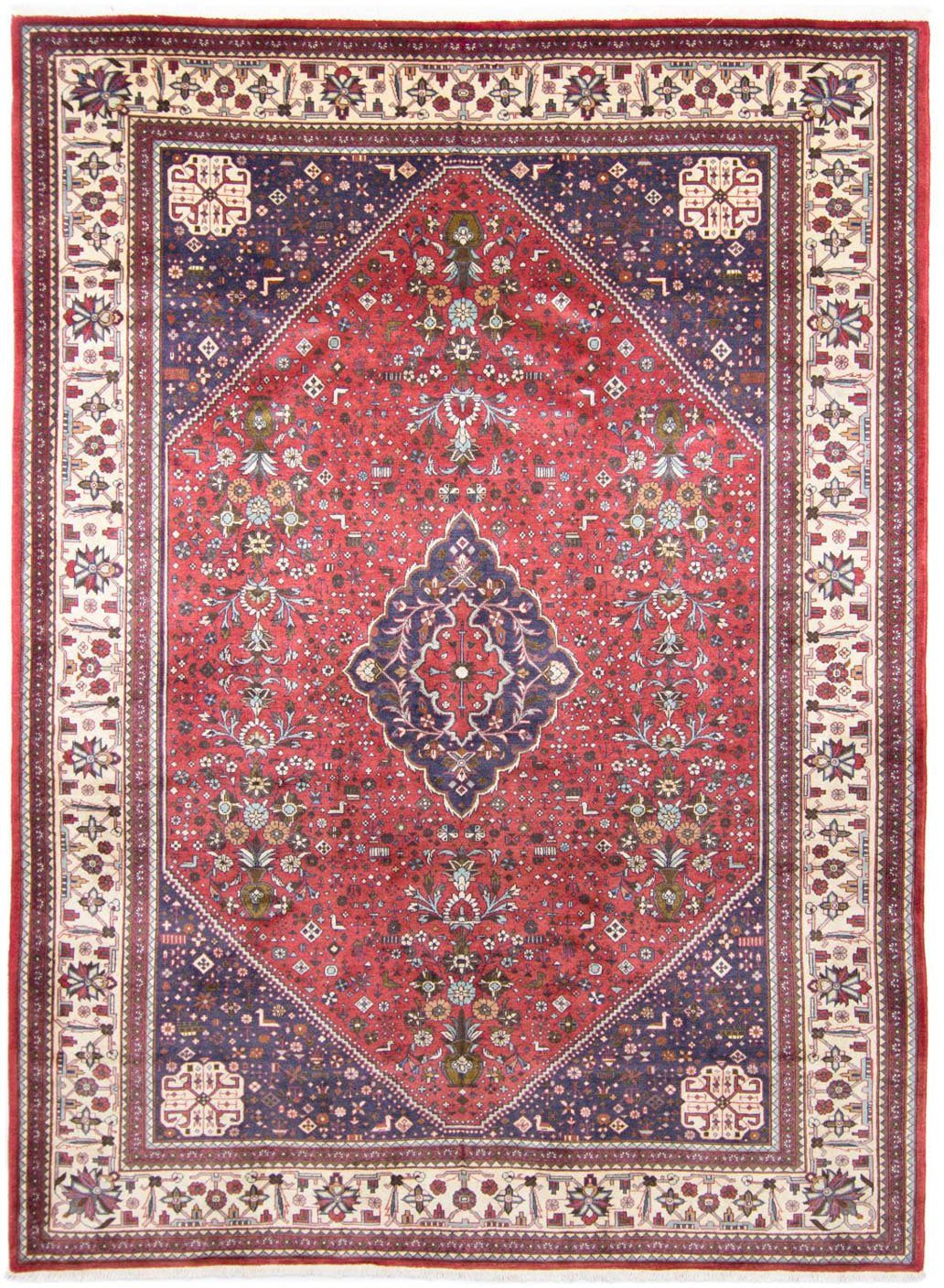 Wollteppich Abadeh Medaillon Rosso 288 x 205 cm, morgenland, rechteckig, Höhe: 10 mm, Unikat mit Zertifikat