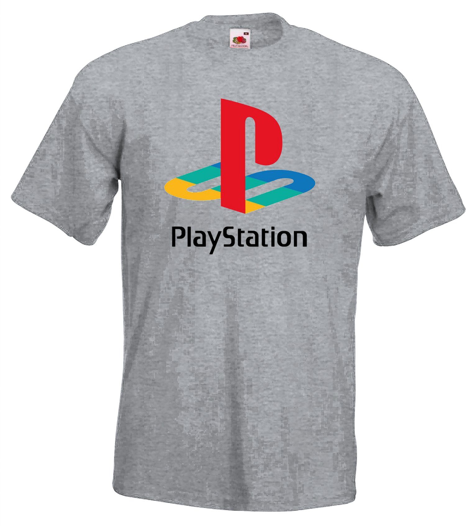 Grau Youth Herren Frontprint T-Shirt trendigem Designz Shirt Videospiel mit Konsole