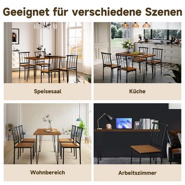 SONNI Essgruppe Essgruppe,Tisch- und Stuhlset,Minimalistisches Design,Möbel-Sets