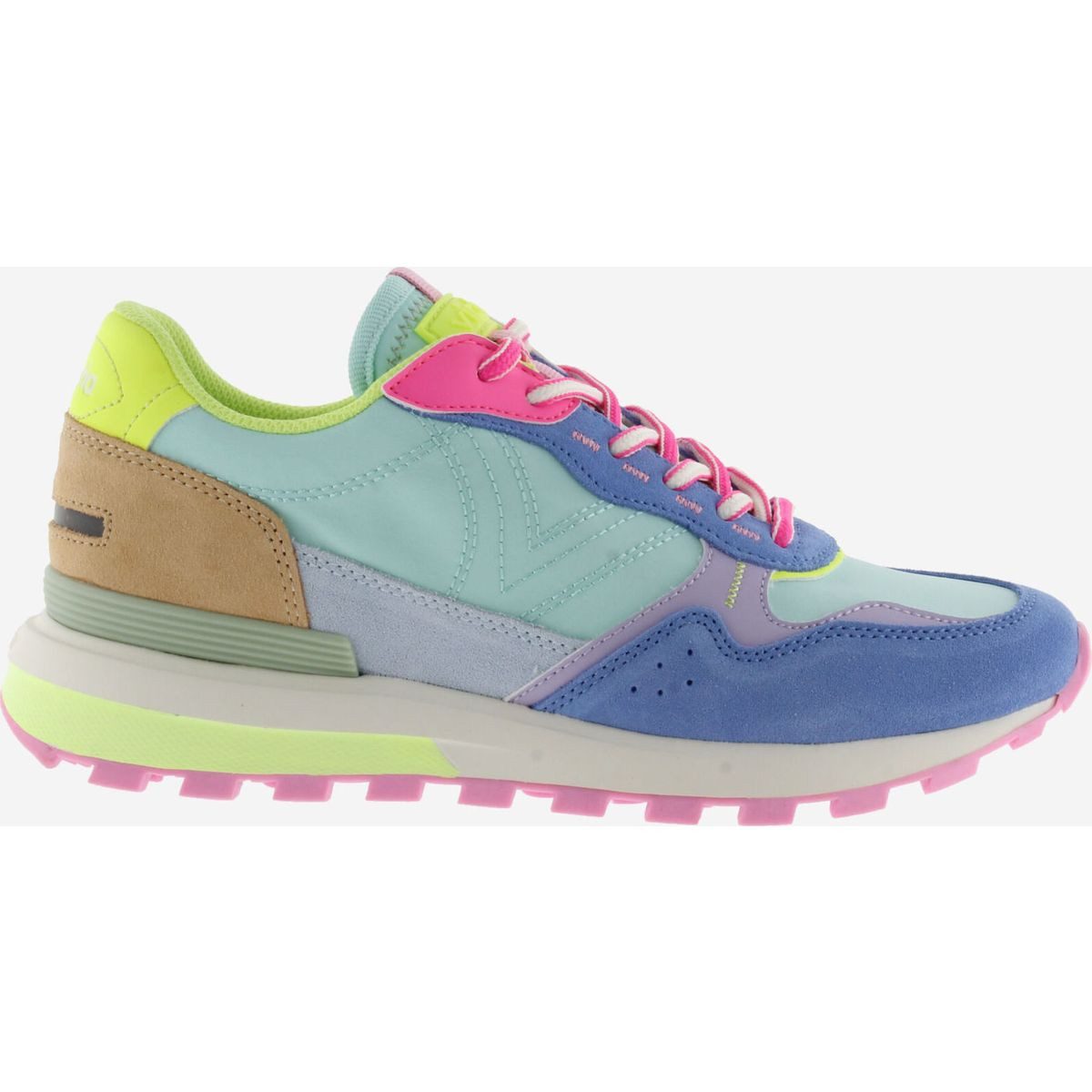Victoria Luna Nylon & Serraje Multicolor Women Outdoorschuh Vielseitige Damen-Sneaker mit einzigartigen Details und hohem